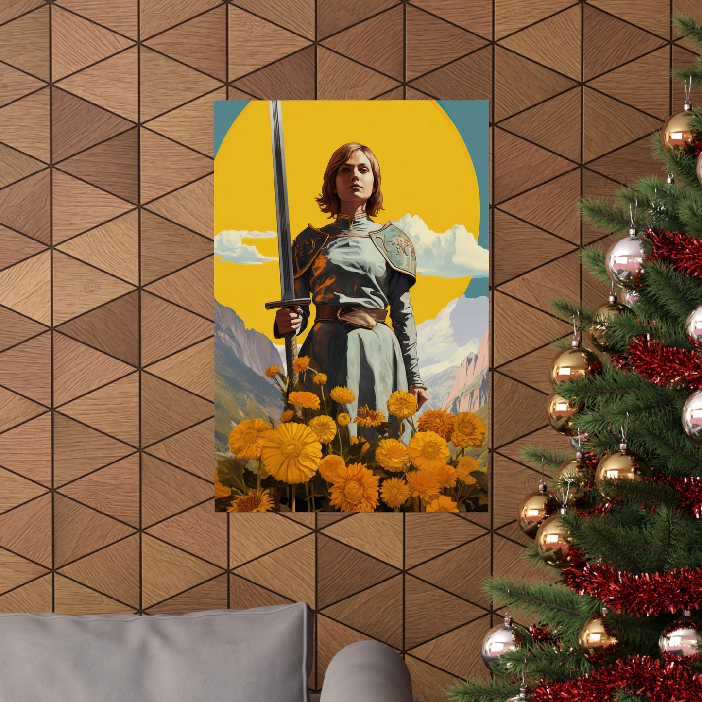 Saint Joan of Arc Print - Sanctified Souls Print - Multiple Sizes - Premium Matte Vertical Posters