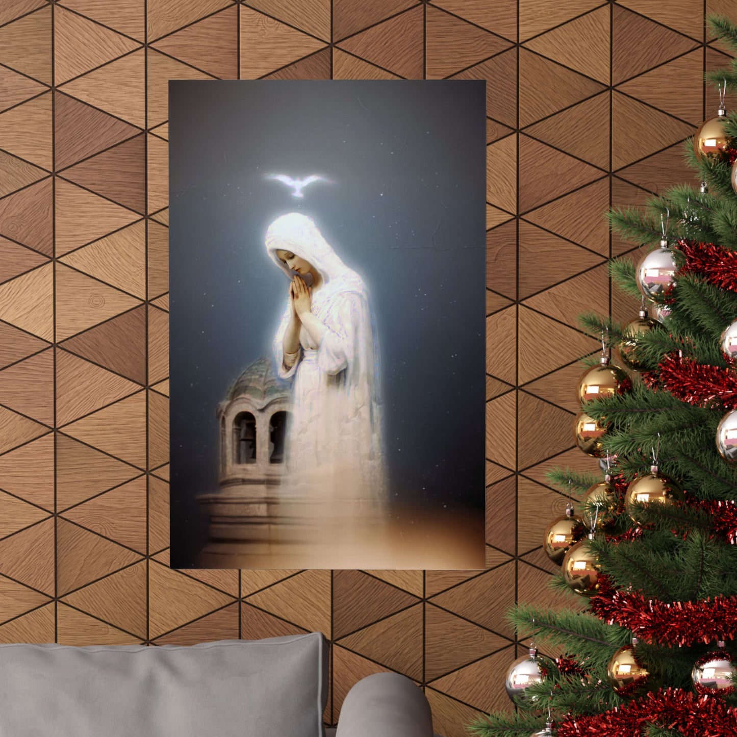 Our Lady of Zeitoun - Mother Mary Print - Marian Art - Sanctified Souls Print - Multiple Sizes - Premium Vertical Posters