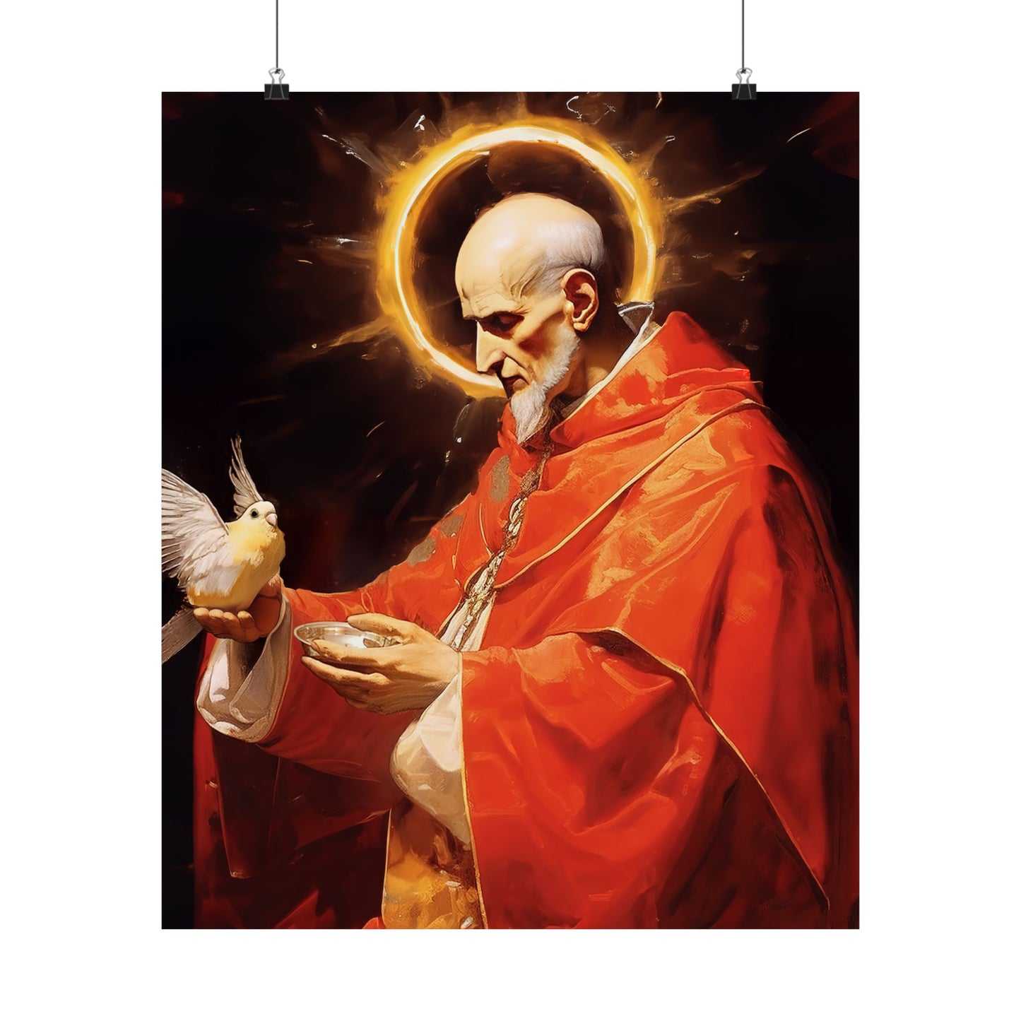 Pope Saint Gregory the Great Print - Sanctified Souls Print - Multiple Sizes - Premium Matte Vertical Posters