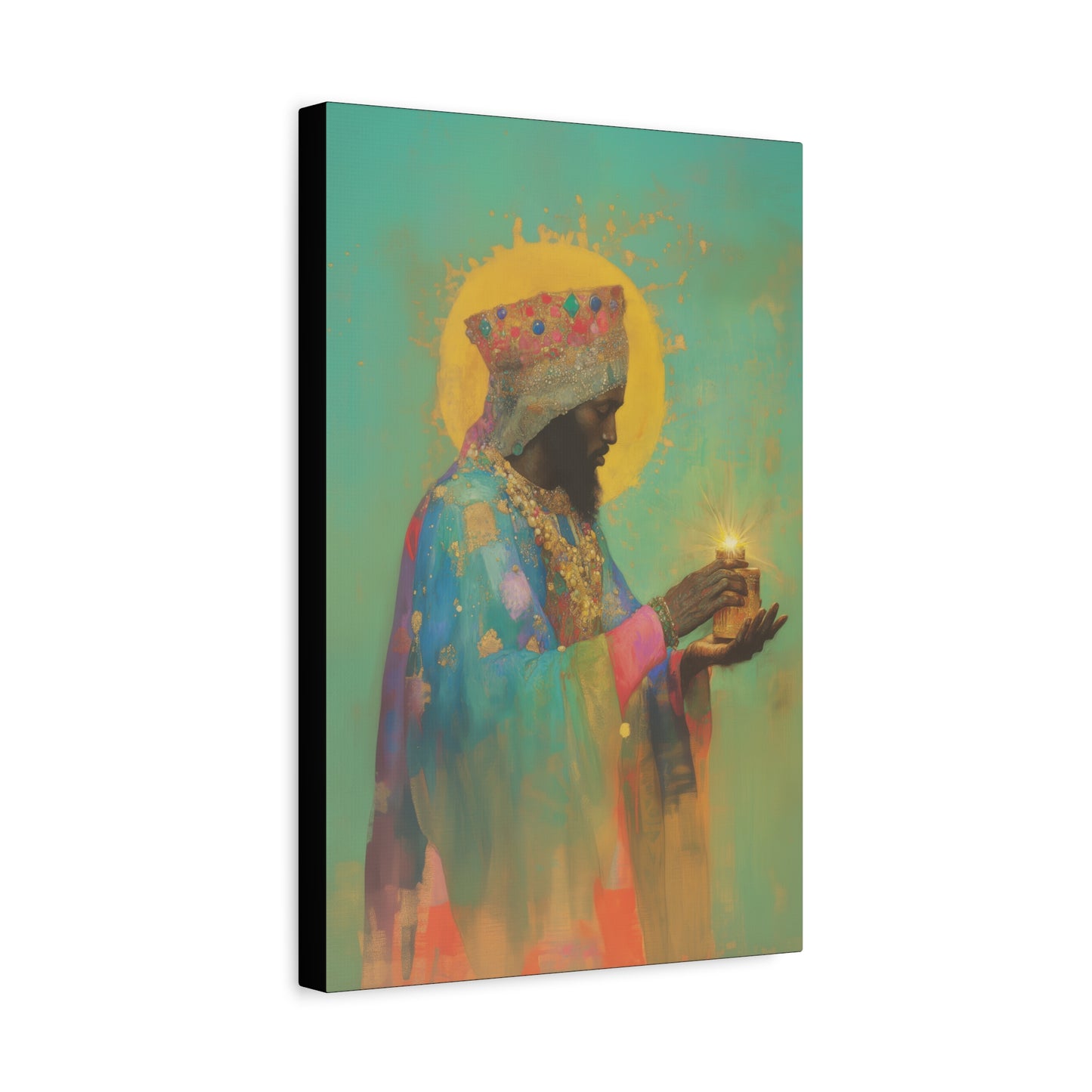 Balthazar and the Gift of Foretold Sorrow - 3 Wise Men - Gallery Wrapped Canvas - Print - Religious Art for your Home - Catholic