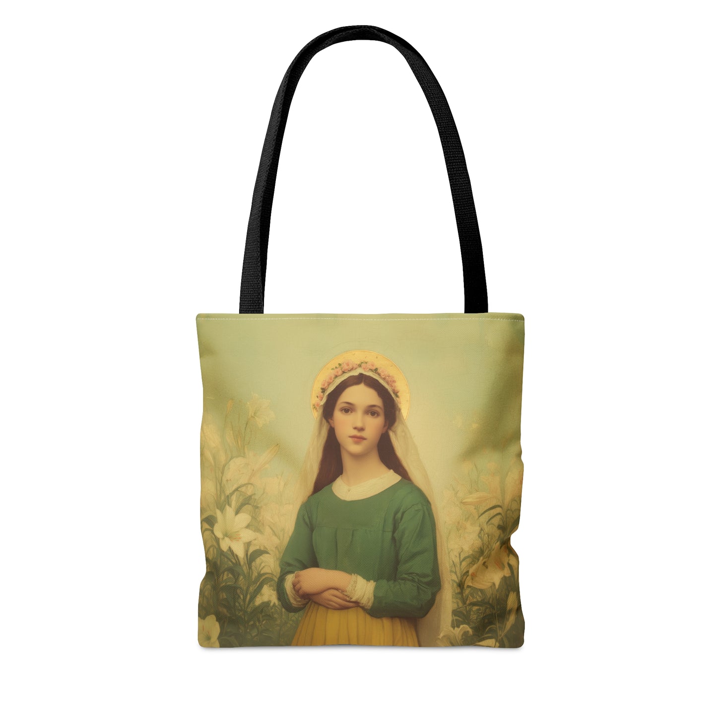 Saint Maria Goretti - Tote Bag - Large Medium Small Faith Art Bag - Bible Study Faith Purse - Double Sided