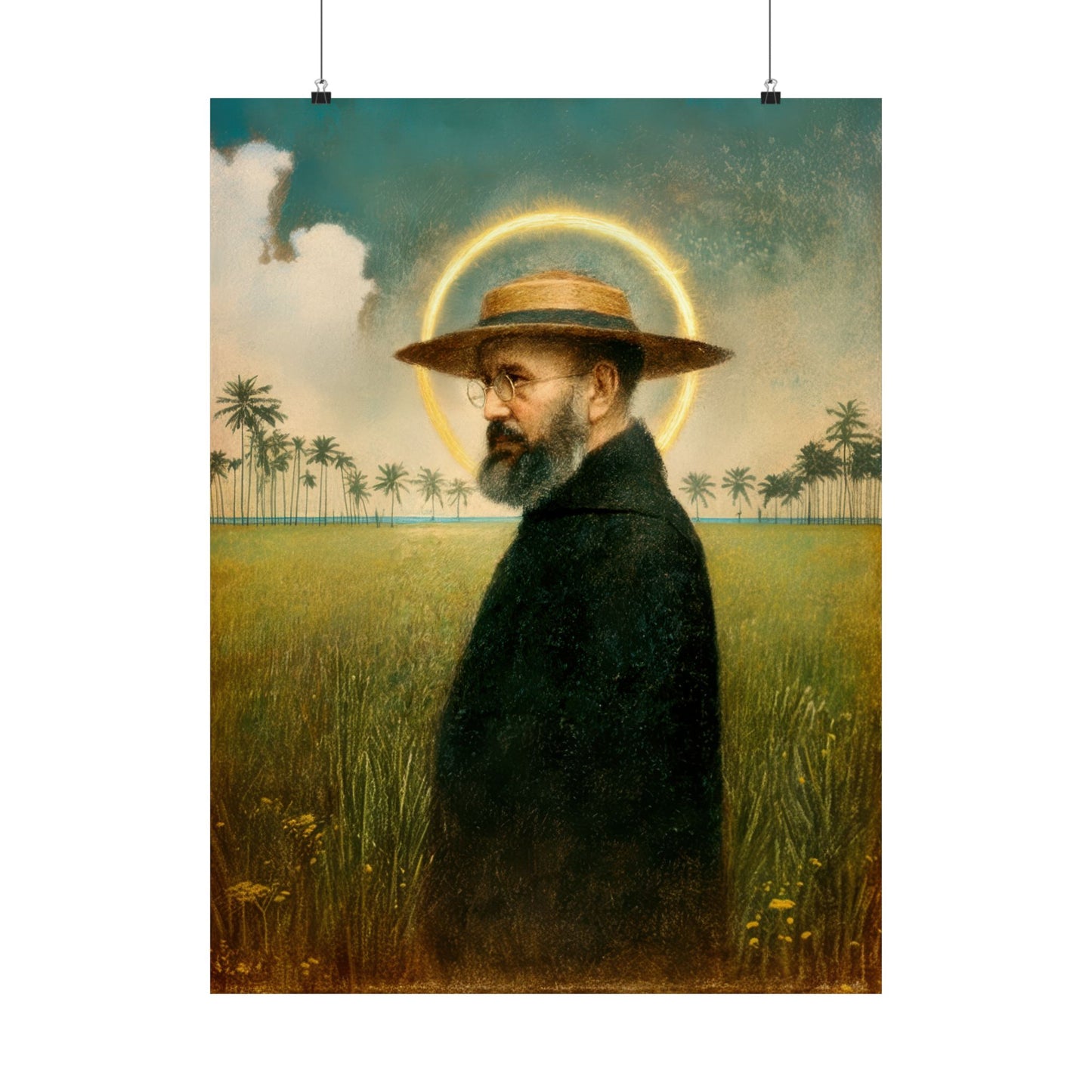 Saint Damien of Molokai - Sanctified Souls Print - Multiple Sizes - Premium Matte Vertical Posters - Catholic