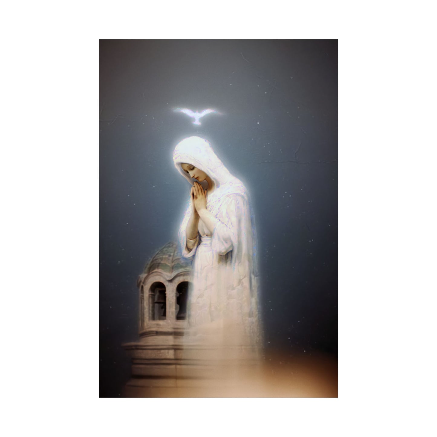 Our Lady of Zeitoun - Mother Mary Print - Marian Art - Sanctified Souls Print - Multiple Sizes - Premium Vertical Posters