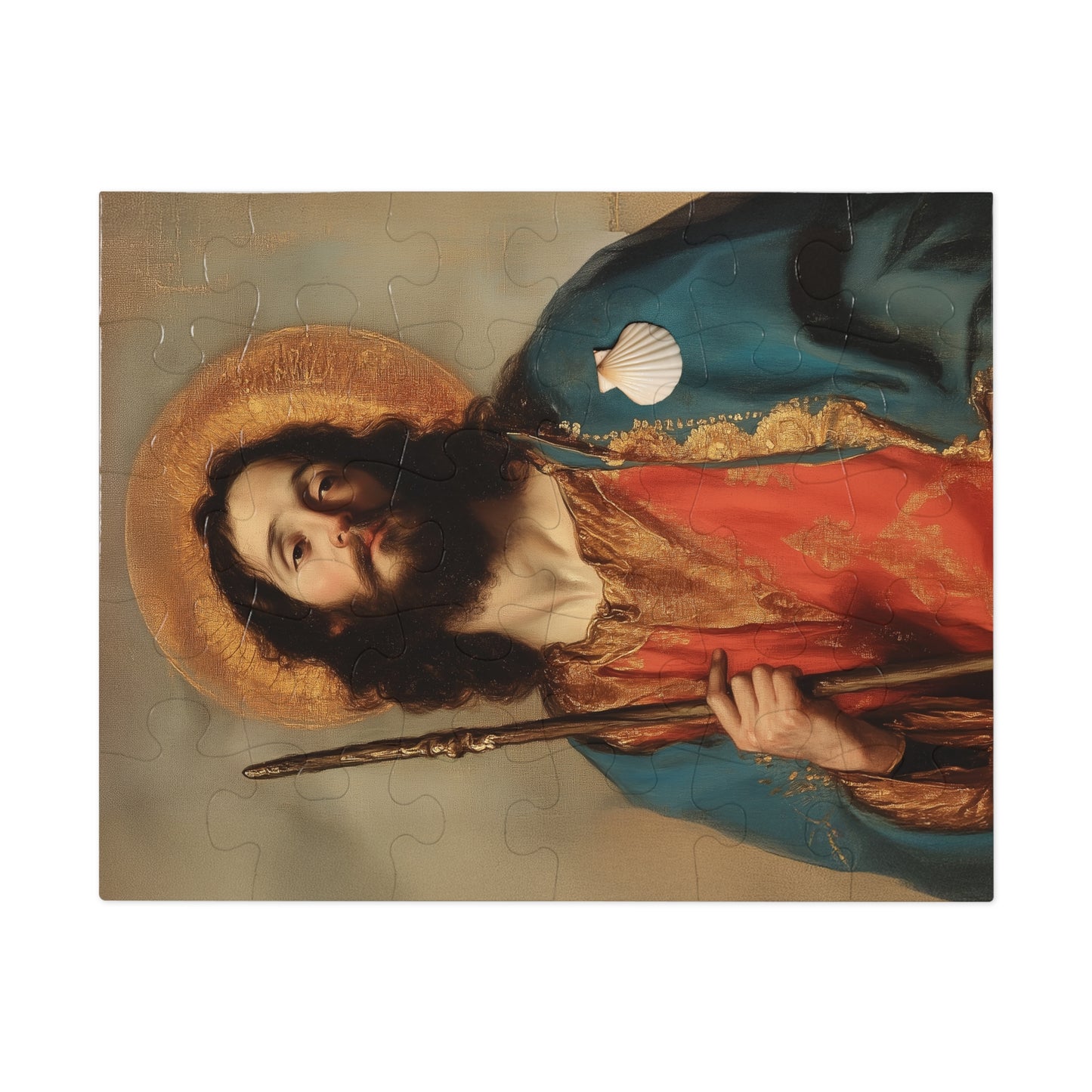 Saint James the Greater - Apostle  - Puzzle and Keepsake Tin - Religious (30, 110, 252, 500,1000) - Religious Puzzle - Gifts for Catholics