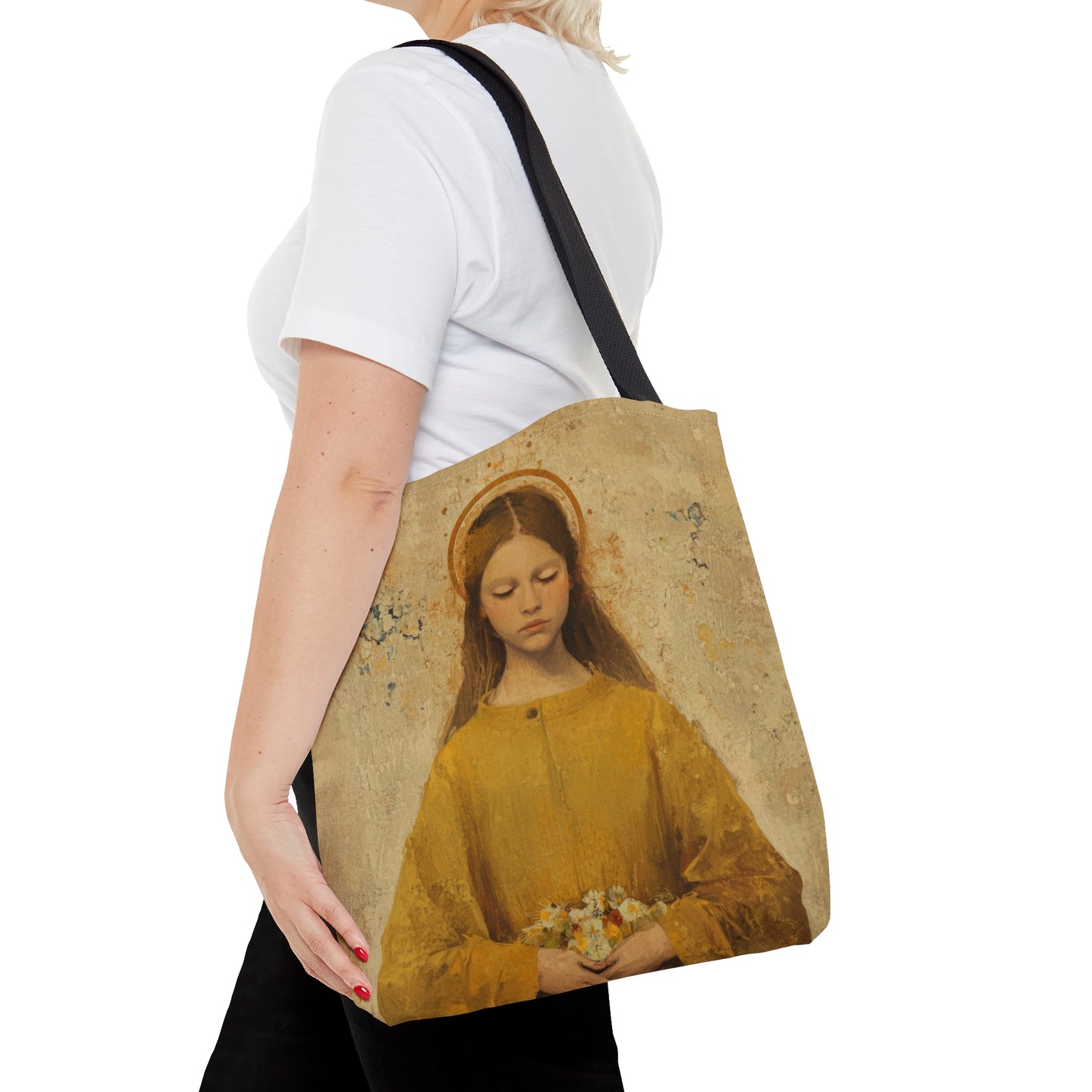 Saint LucyTote Bag - Large Medium Small Faith Art Bag - Catholic Faith Purse - Religious - Prayer Bag - Devotional Purse - Bible Bag