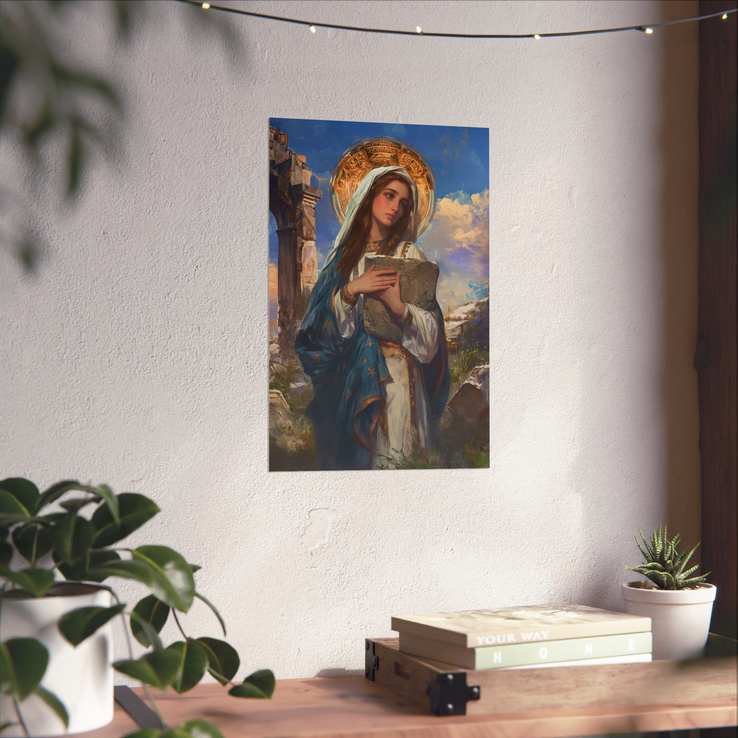 Saint Euphrasia of Constantinople Print - Sanctified Souls Print - Multiple Sizes - Premium Matte Vertical Posters