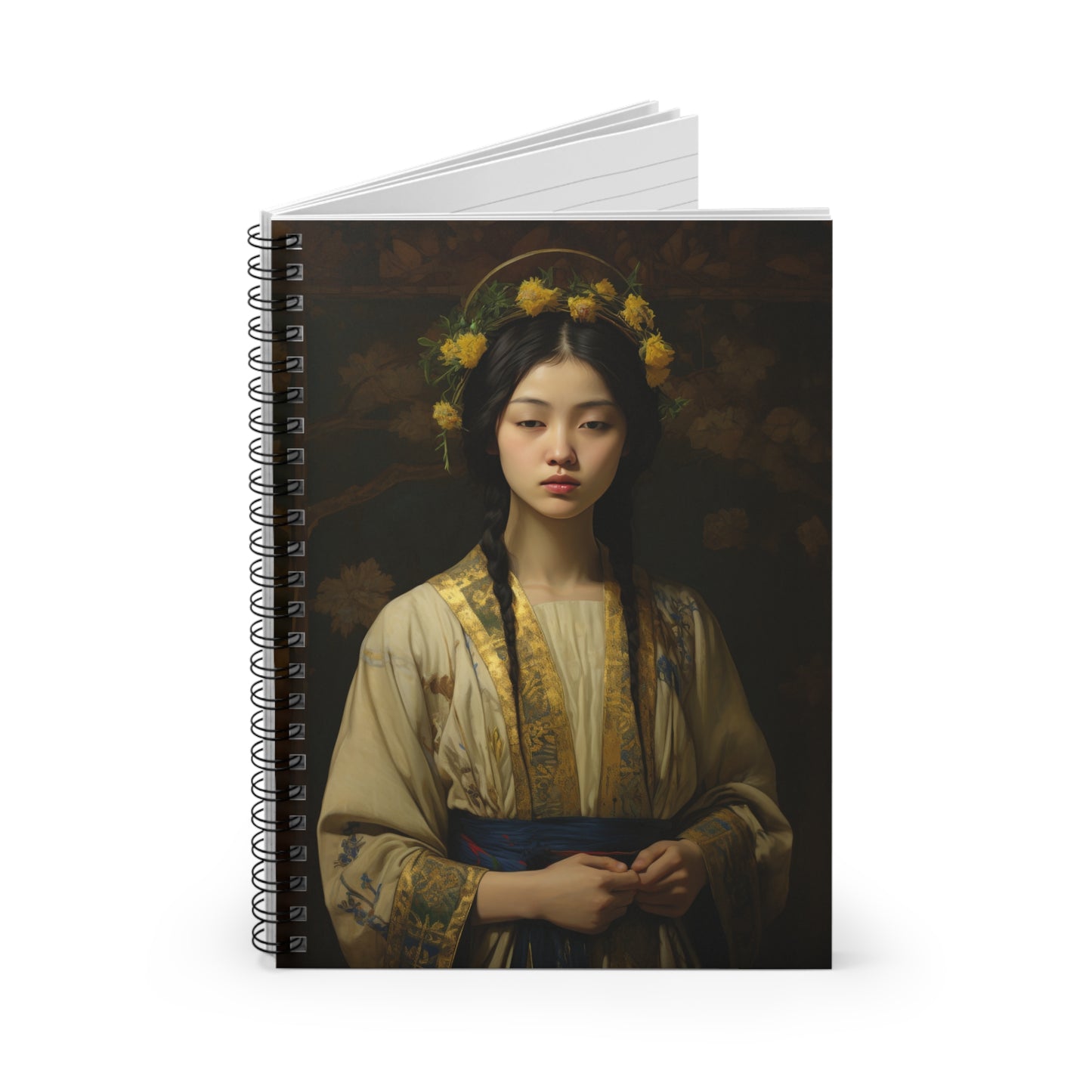 Saint Agatha Lin - Sanctified Souls Art - Religious Based Notebook - Spiral Notebook - Ruled Line
