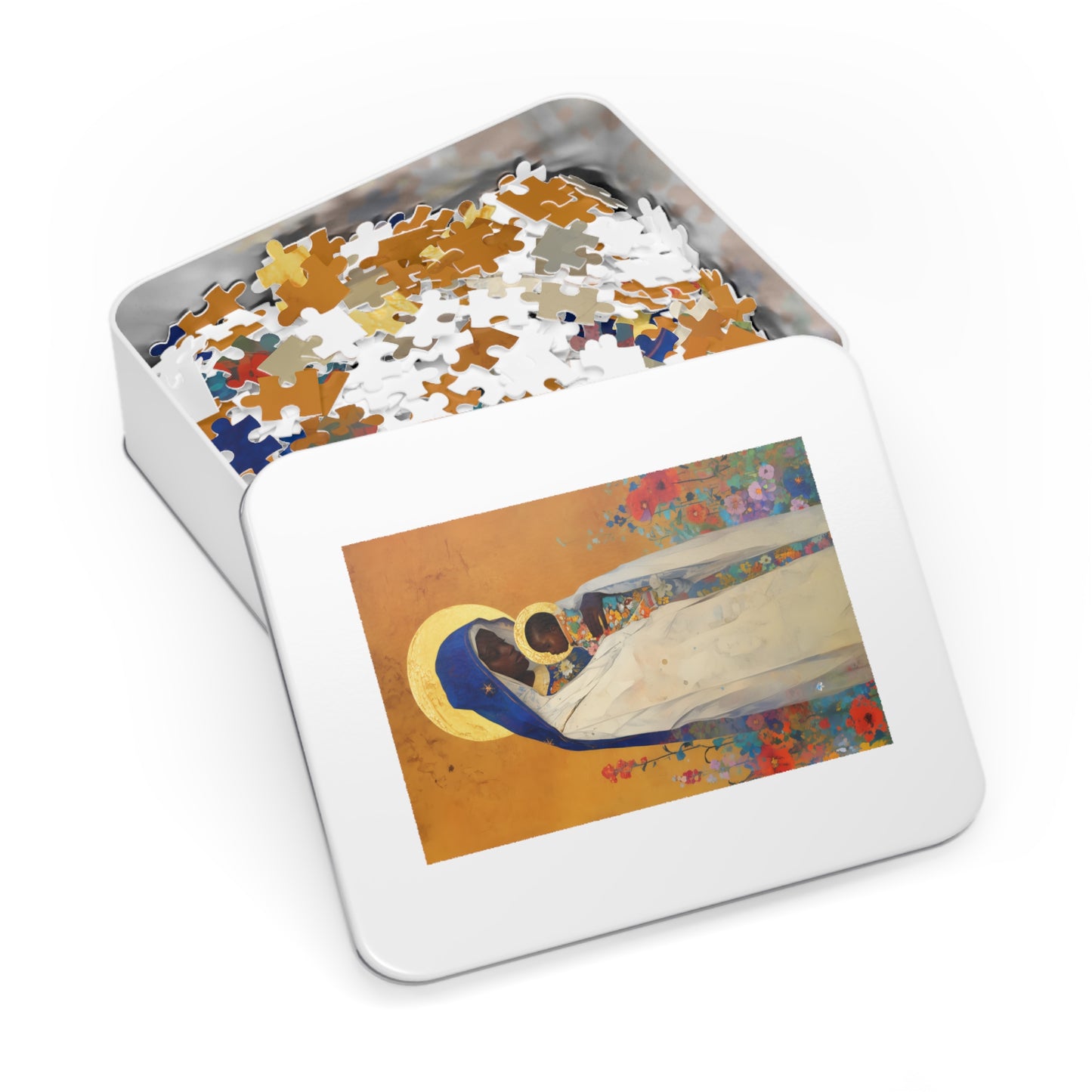 The Divine Embrace- Our Lady of Kibeho's Love - Puzzle and Keepsake Tin - Religious (30, 110, 252, 500,1000) - Religious Puzzle - Religious
