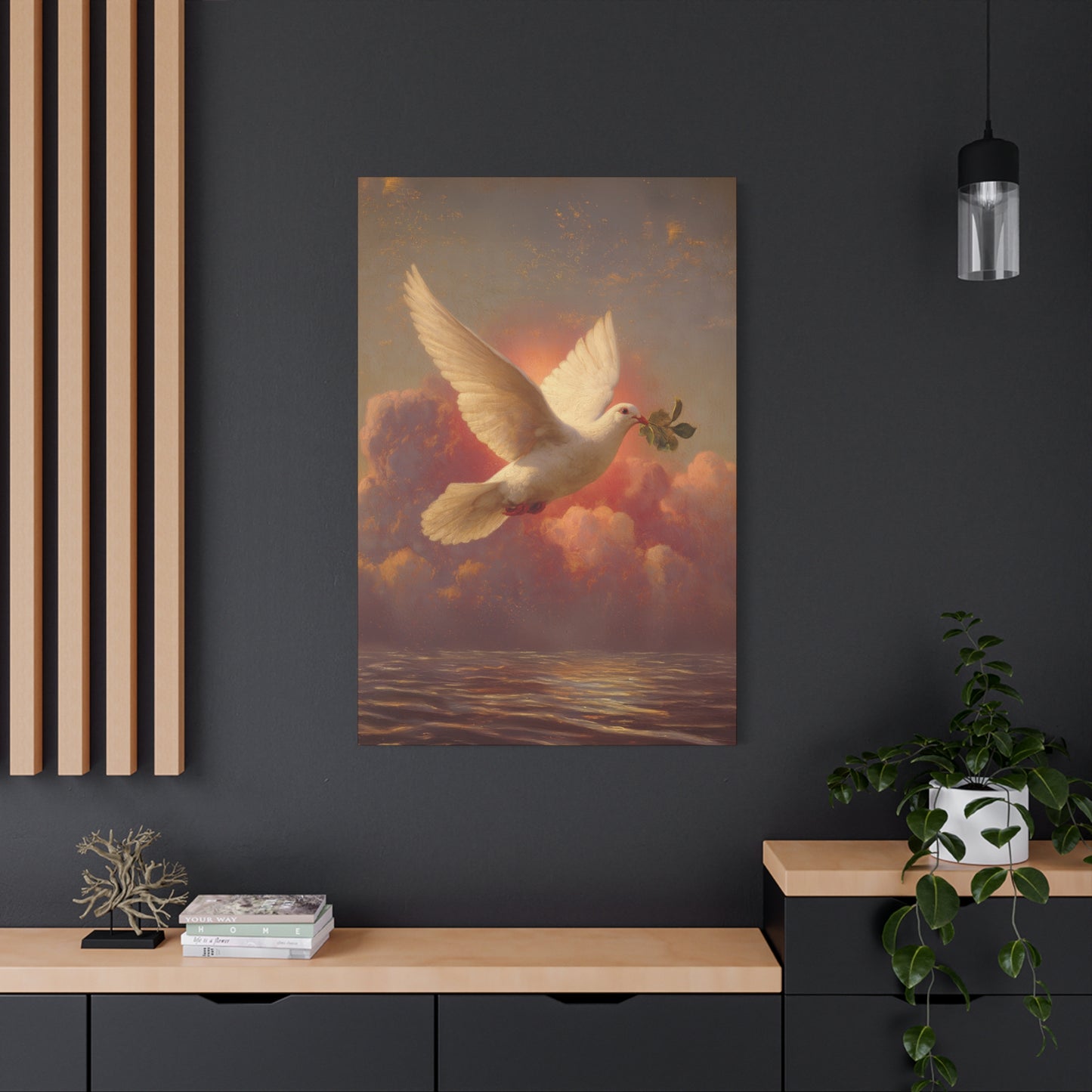 The Spirit Who Restored the Horizon - Holy Spirit - The Dove- Gallery Wrapped Canvas - Print - Religious Art for your Home - Catholic