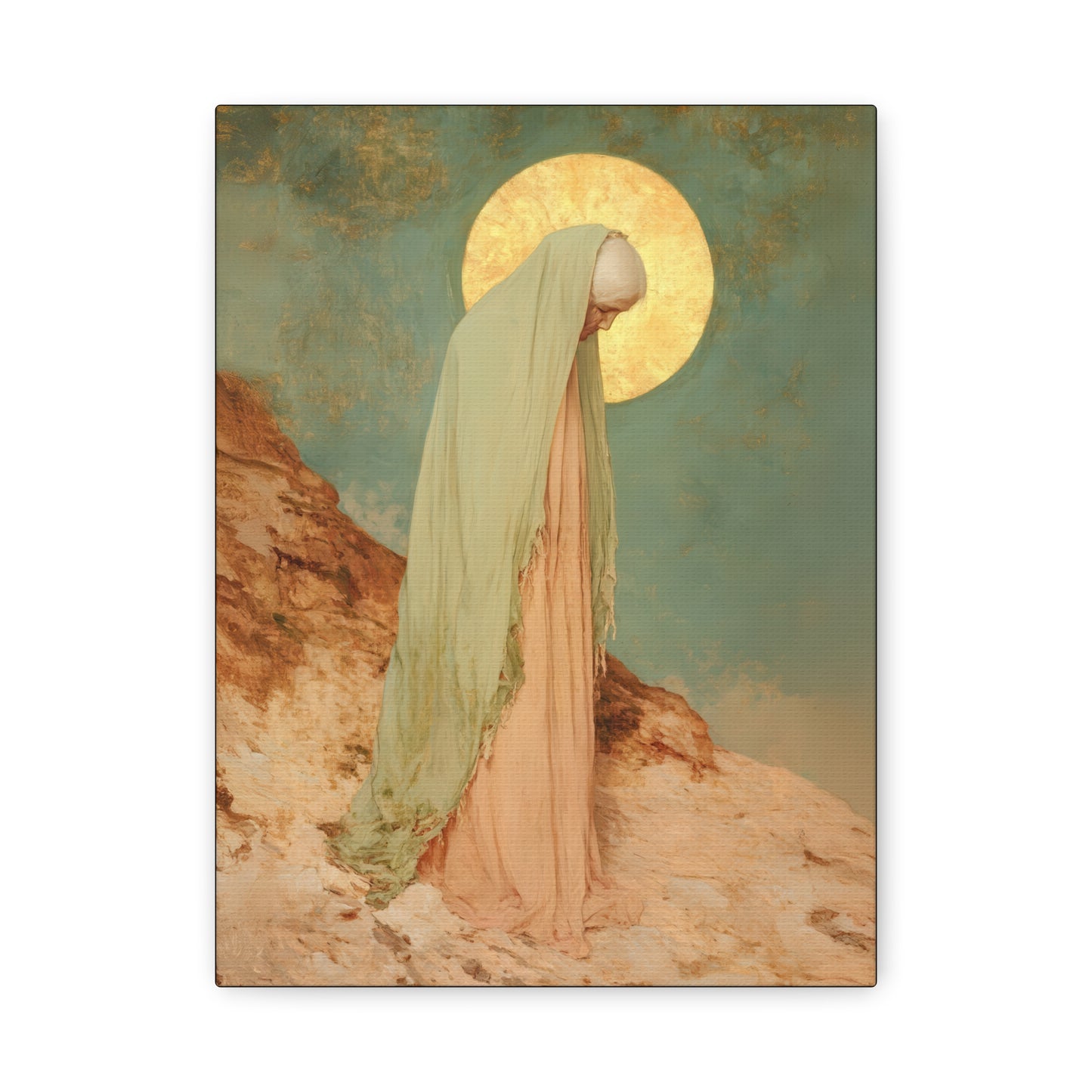 Saint Melania the Elder - Desert Mother - Gallery Wrapped Canvas - Print - Religious Art for your Home - Catholic Art Print