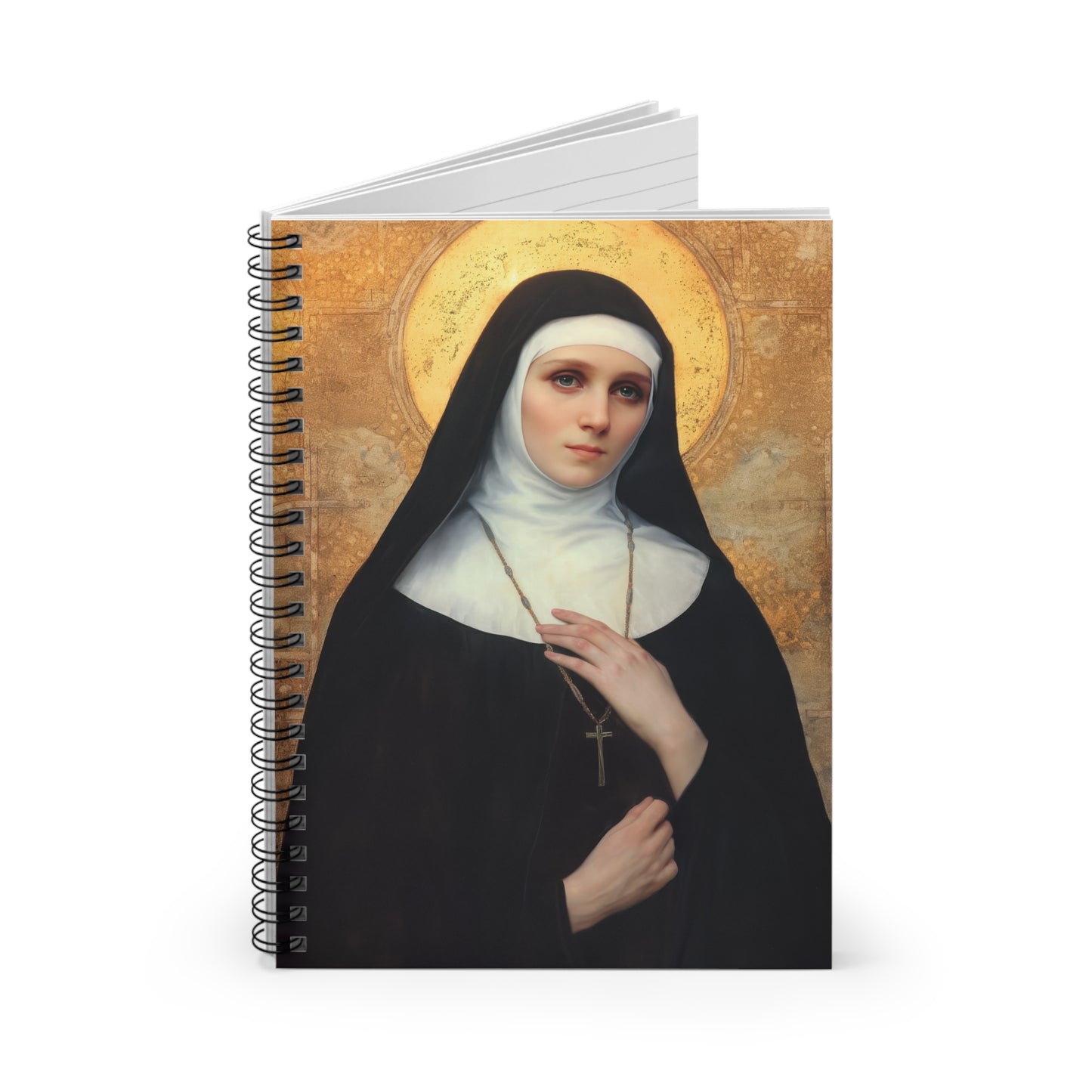 Saint Benedetta Cambiagio - Sanctified Souls Art - Religious - Spiral Notebook - Ruled Line - Catholic Religious art present gift