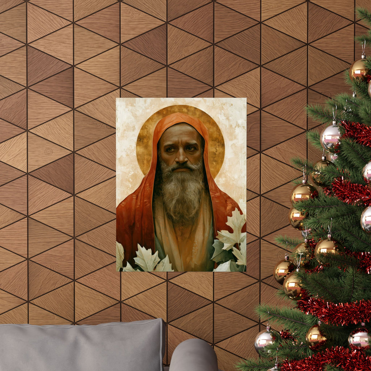 Saint Augustine of Hippo - Sanctified Souls Print - Multiple Sizes - Premium Matte Vertical Posters