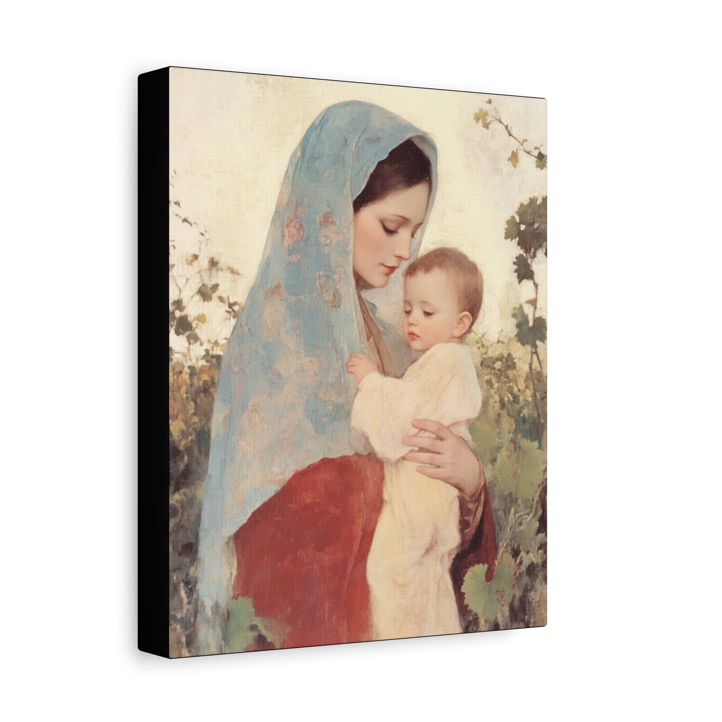 Our Lady of the Grapes / Out Lady of the Harvest - Gallery Wrapped Canvas - Print - Religious Art for your Home - Catholic Art