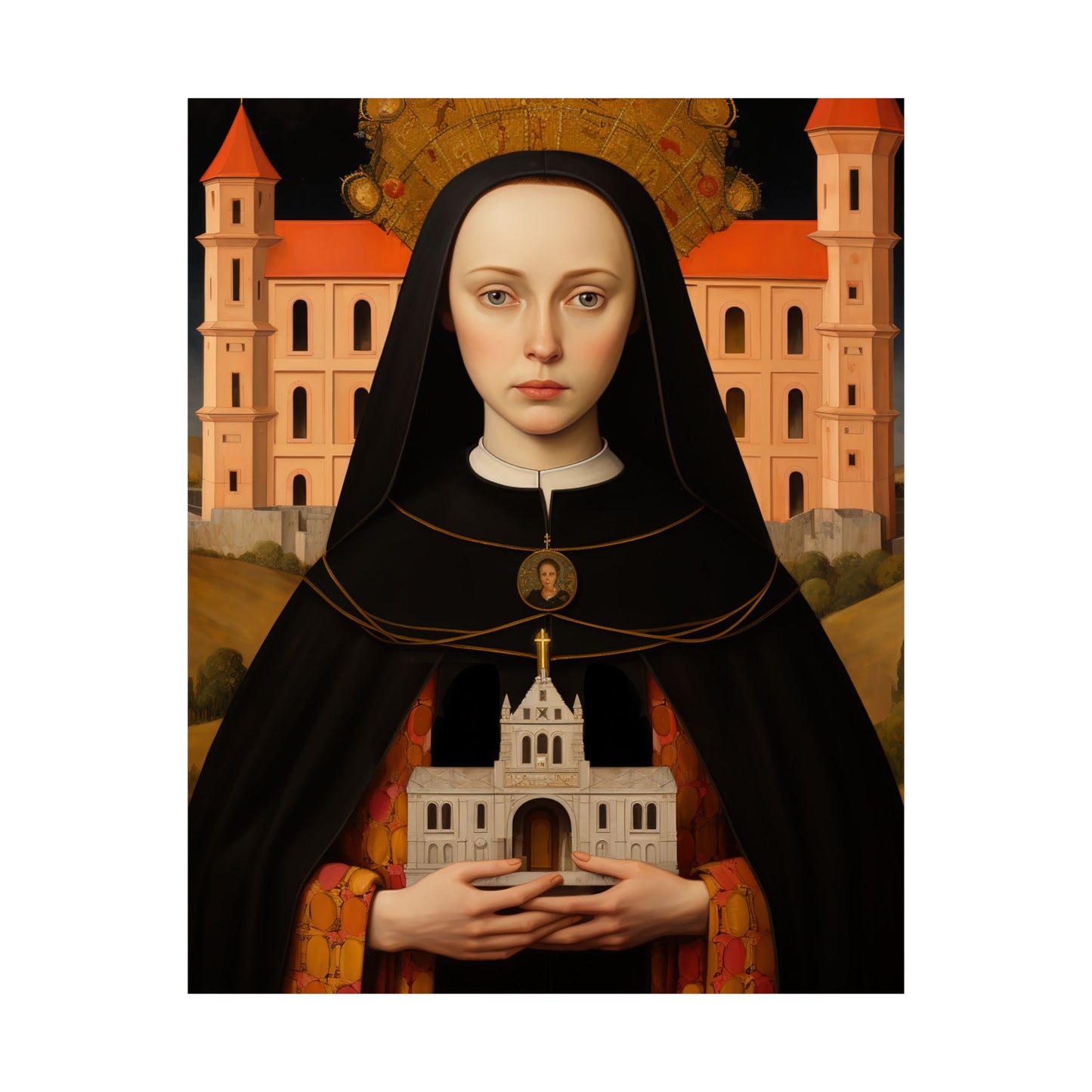 Saint Hedwig - Sanctified Souls Print - Multiple Sizes - Premium Matte Vertical Posters