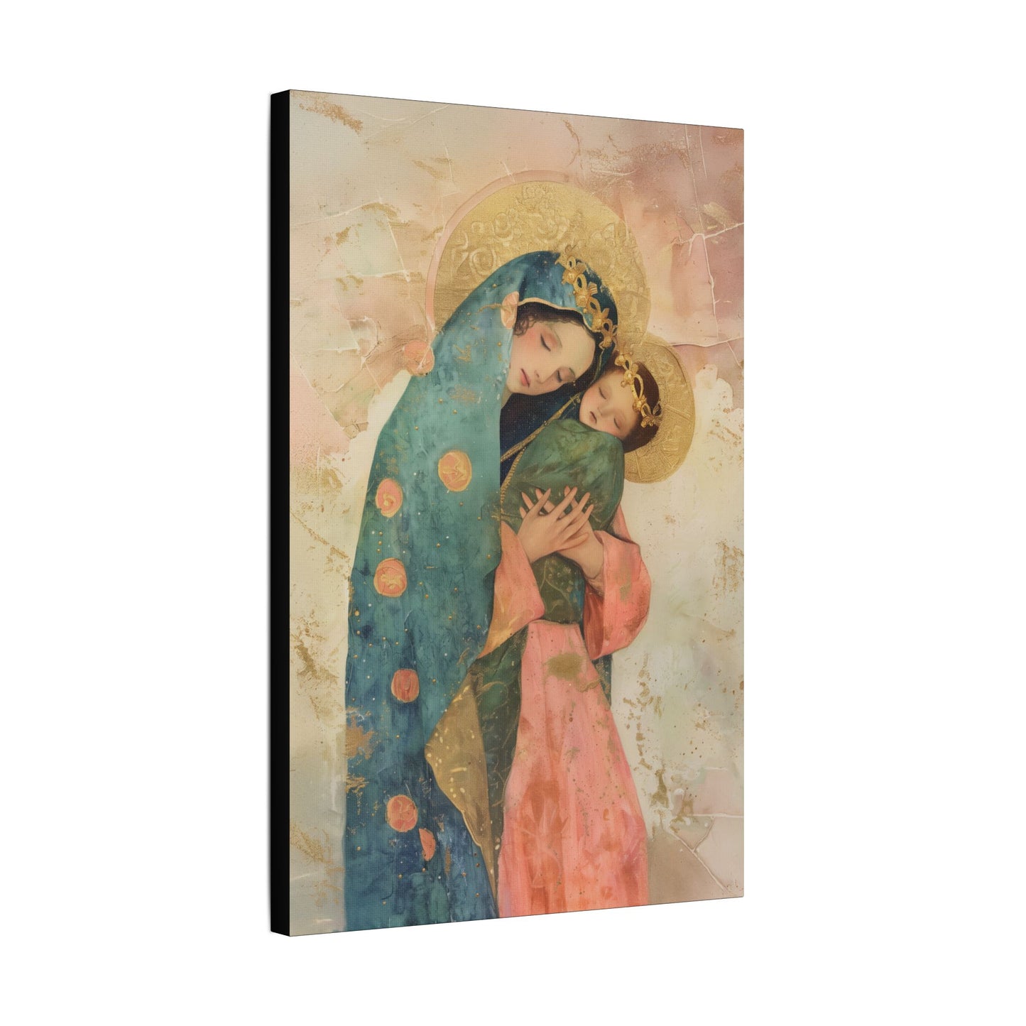 The Sweet Advocate of Souls - Mary, Help of Christians -  Museum Wrapped Canvas Print - Multiple Sizes - Catholic Home art Matte Canvas