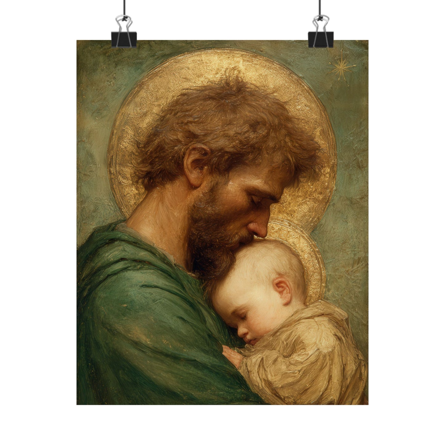 Saint Joseph the Father - Sanctified Souls Print - Multiple Sizes - Premium Matte Vertical Posters