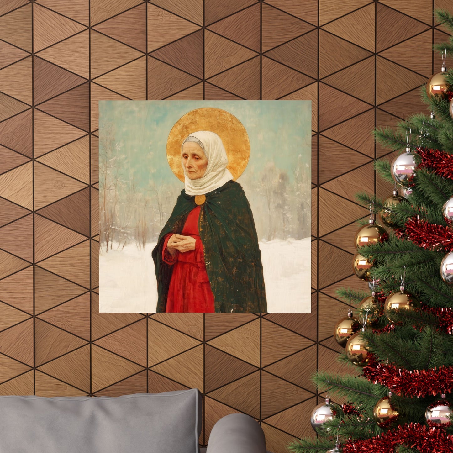 Saint Xenia - Russian Saint Art - Sanctified Souls Print - Multiple Sizes - Premium Matte Vertical Posters