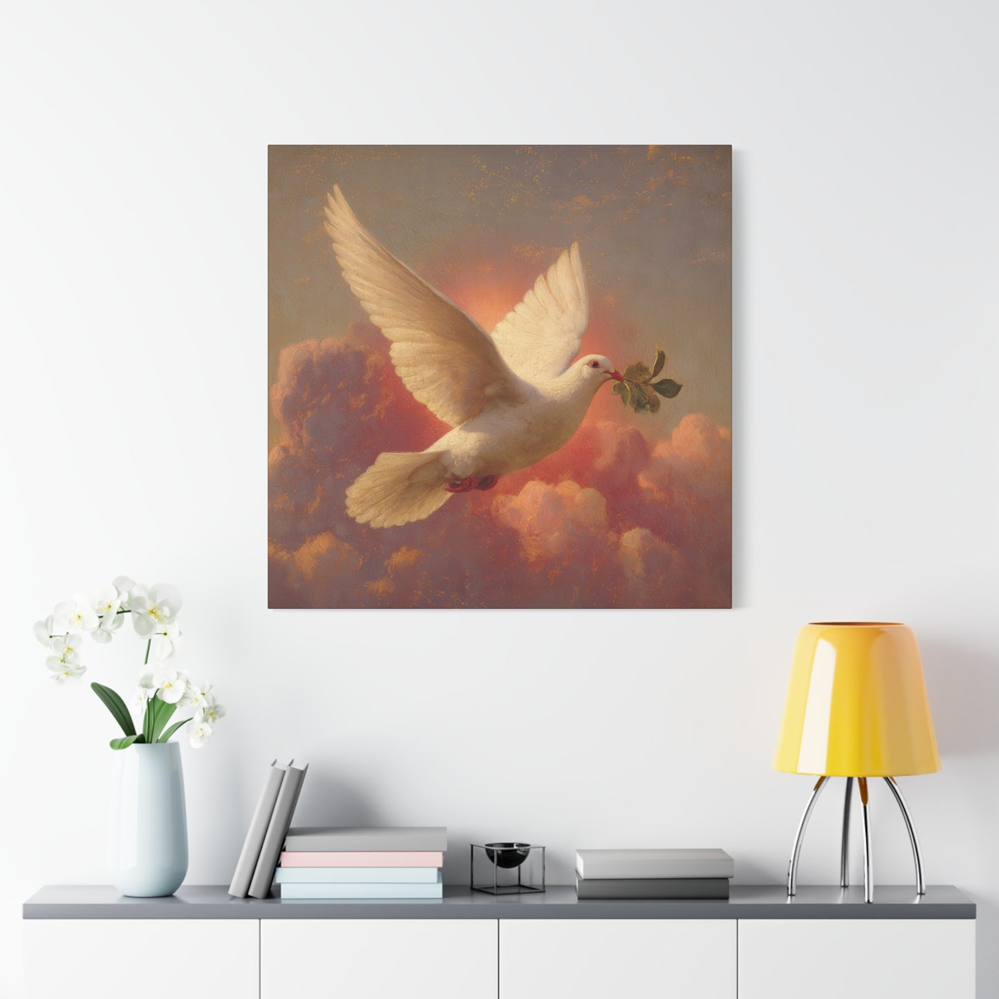 The Spirit Who Restored the Horizon - Holy Spirit - The Dove- Gallery Wrapped Canvas - Print - Religious Art for your Home - Catholic