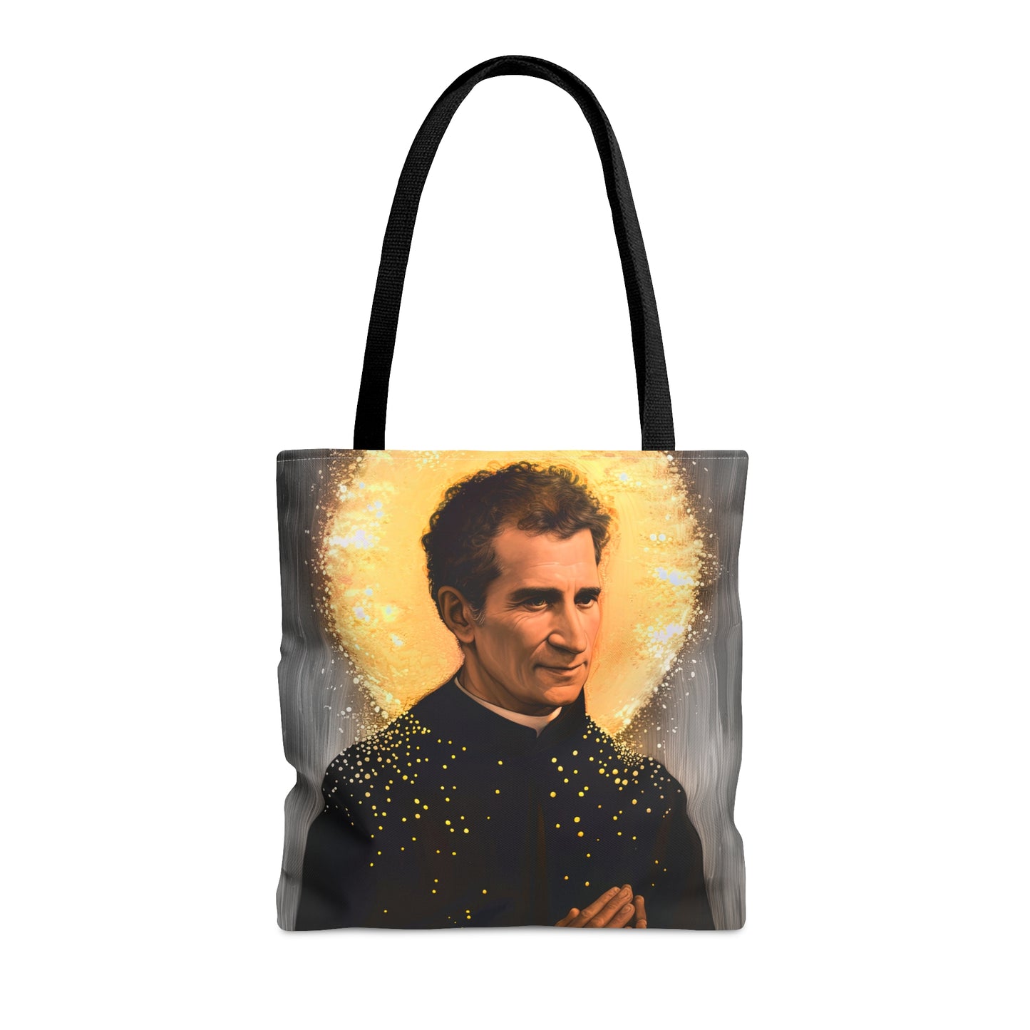 Saint John Bosco Tote Bag - Purse - Three sizes - Large Medium Small Faith Art Bag - Catholic faith carry-all purse - Double Sided