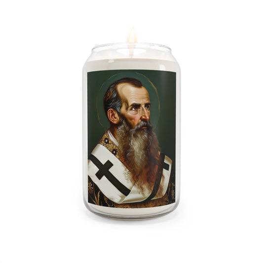 Saint Basil the Great - Scented Prayer Candle, 13.75oz - Tall Size - Religious Prayer Candle - Catholic Art