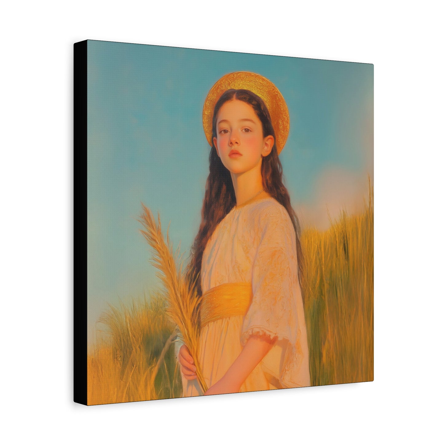 Saint Faith - Multiple Sizes - Catholic Home art - Museum Wrapped Canvas - Sanctified Souls Print - Martyr Saint