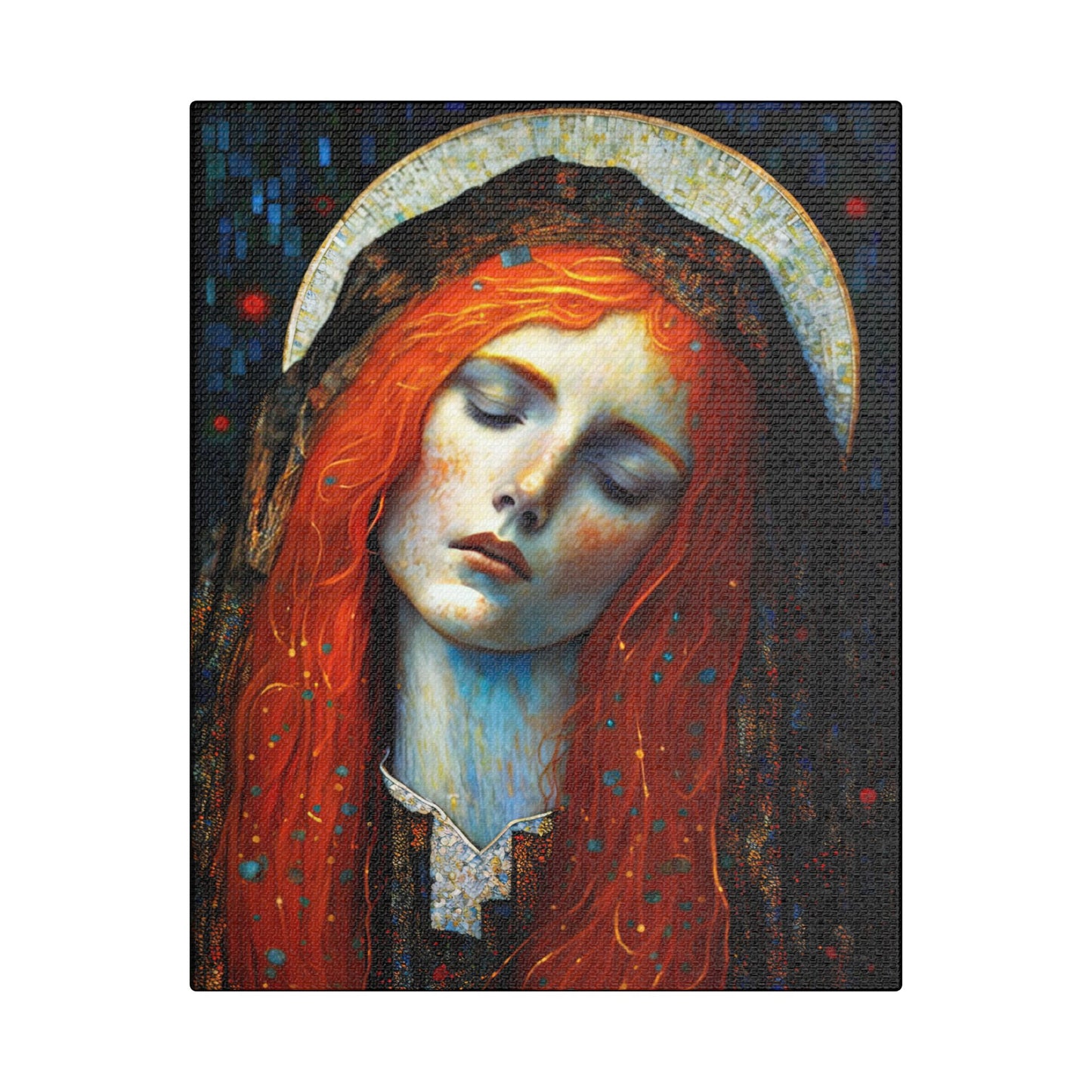 Embracing Grace - Saint Mary Magdalene Canvas Print - Multiple Sizes - Catholic Home art - Museum Wrapped Canvas - Sanctified Souls Print