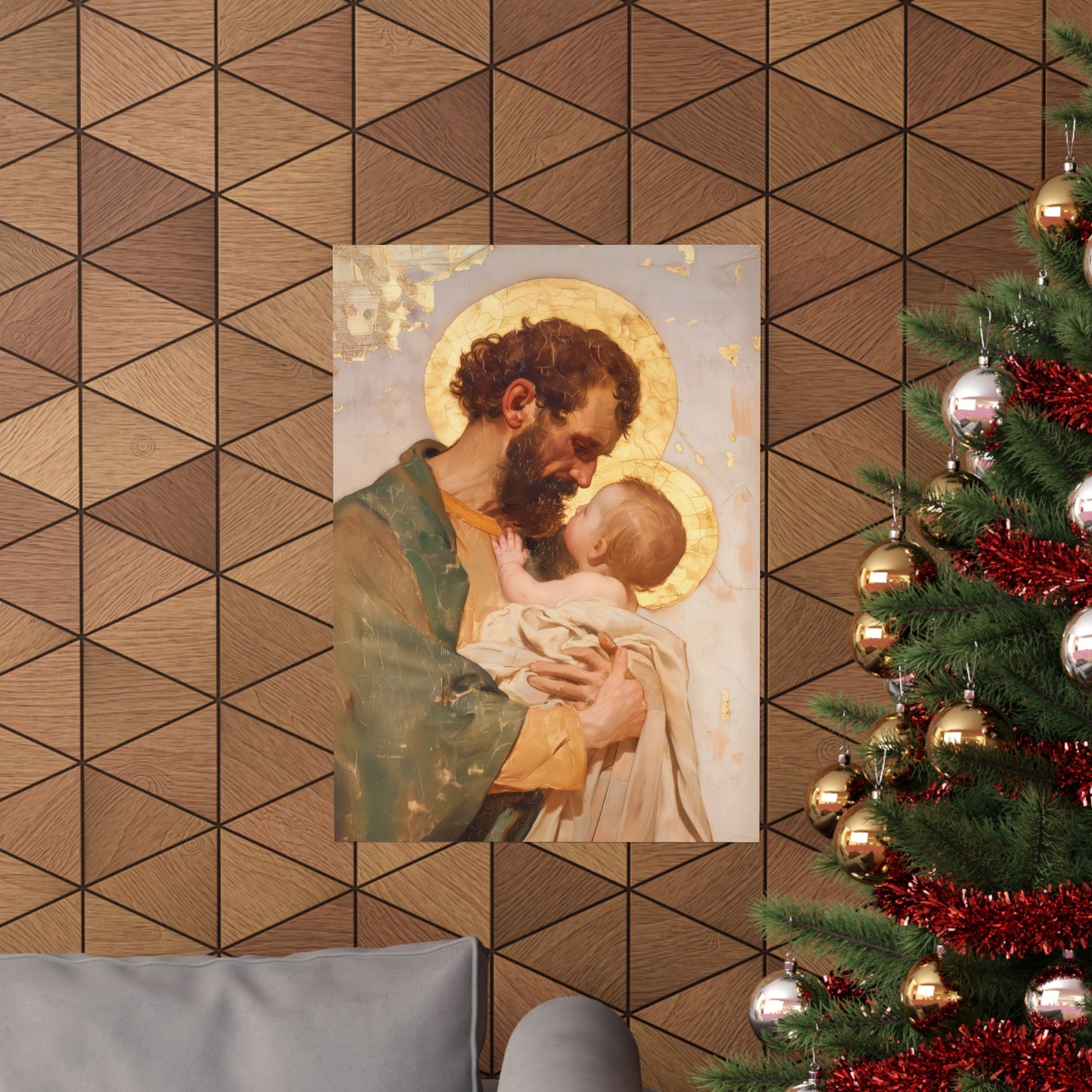Saint Joseph, Pillar of the Holy Family - Sanctified Souls Print - Multiple Sizes - Premium Matte Vertical Posters - Sister Saints