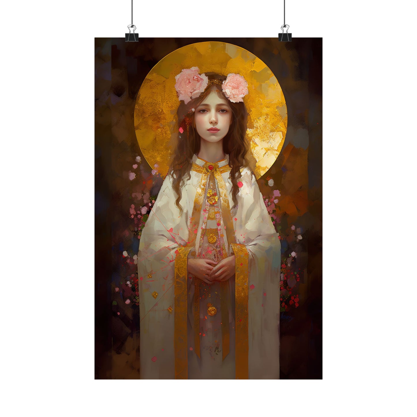 Saint Philomena Print - Sanctified Souls Print - Multiple Sizes - Premium Matte Vertical Posters