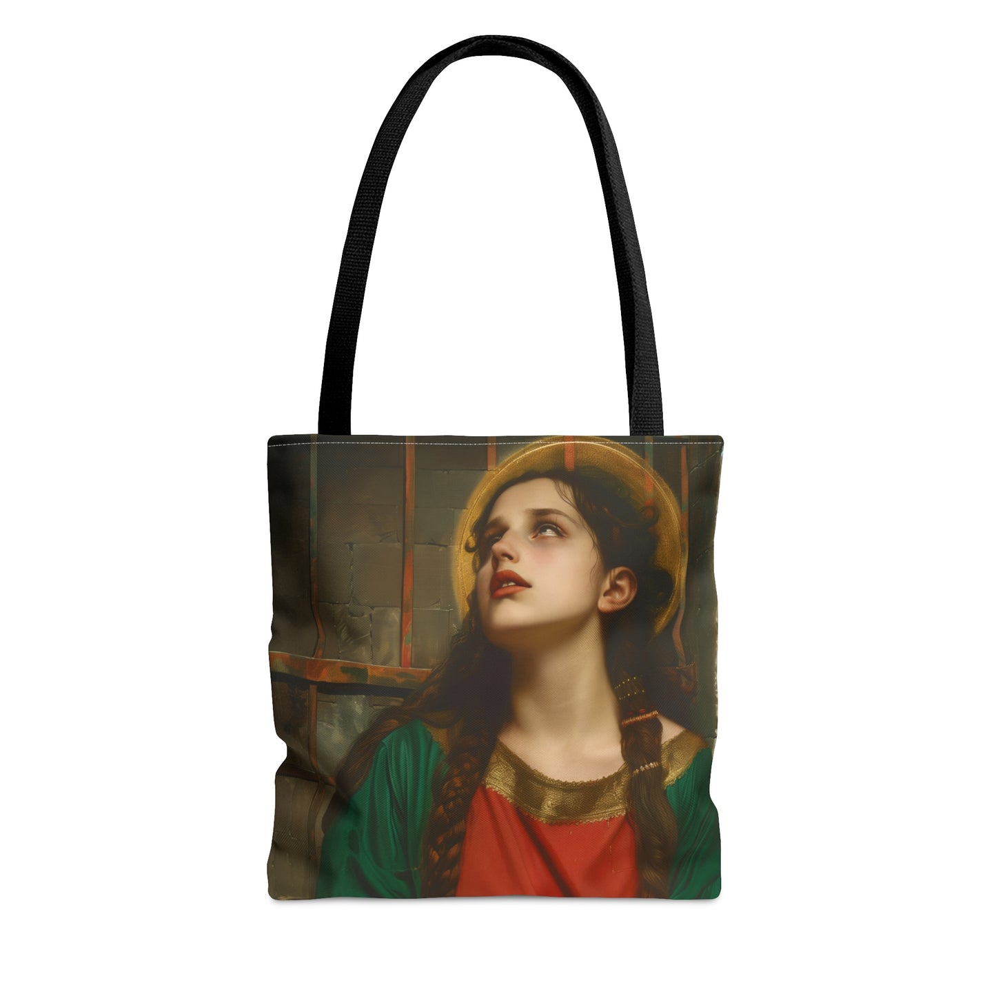 Saint Juliana of Nicomedia Tote Bag - Large Medium Small Faith Art Bag - Catholic Faith Purse - Double Sided - Religious Art Purse