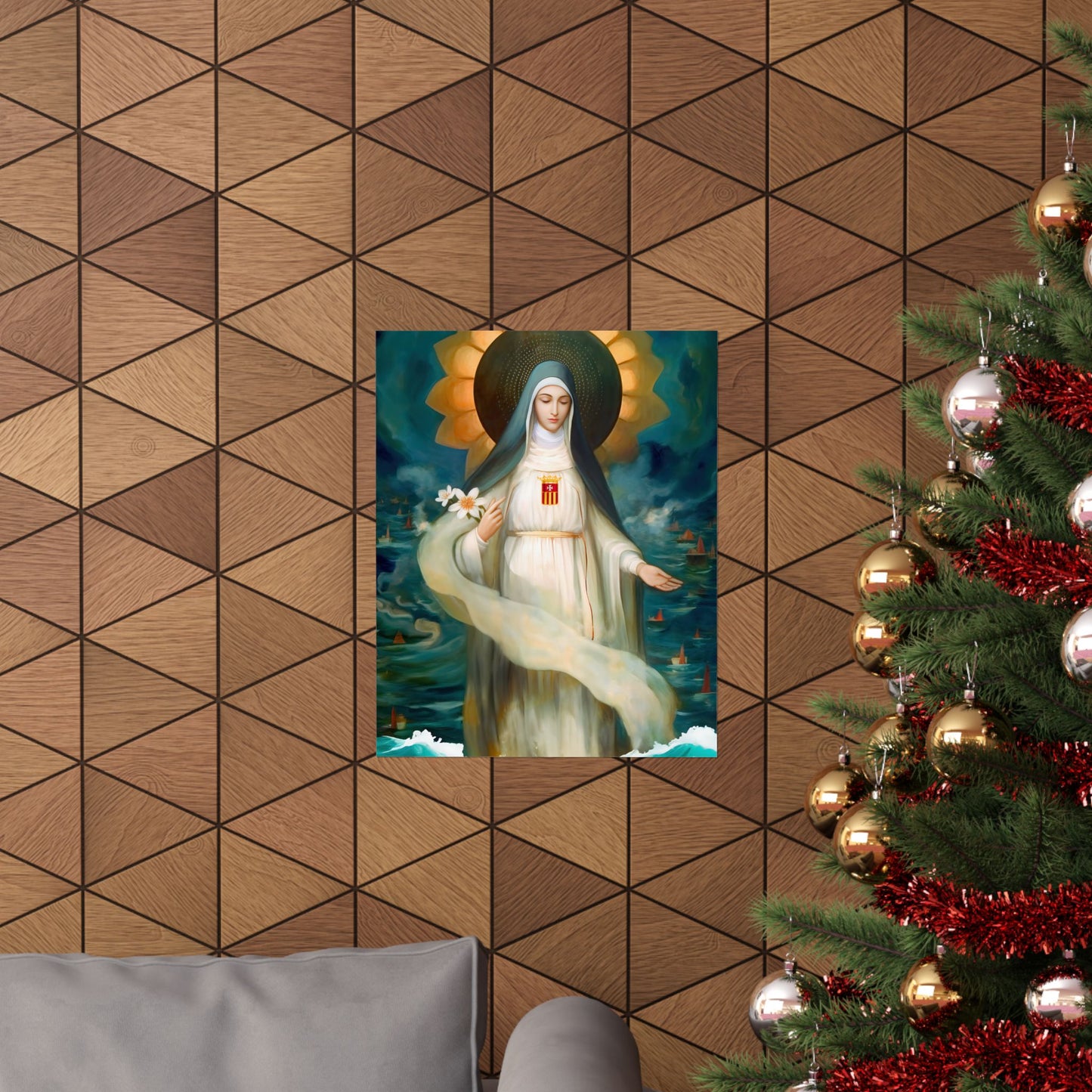 Mary of Cervellon / Saint Maria of Cerevellon - Sanctified Souls Print - Multiple Sizes - Premium Matte Vertical Posters