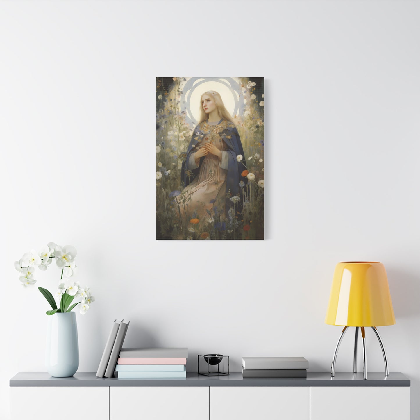 Saint Hildegard of Bingen - Museum Wrapped Canvas - Sanctified Souls Print - Religious Art for your Home