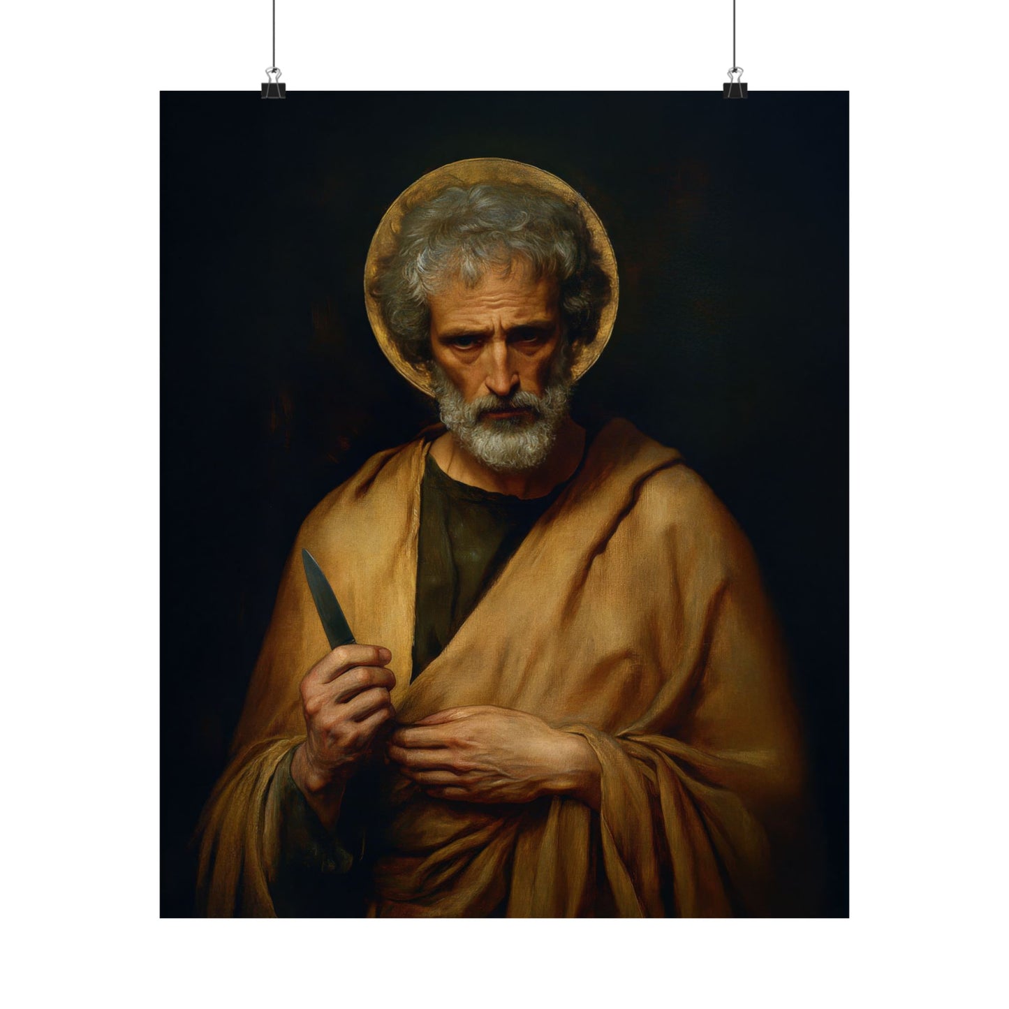 Saint Bartholomew the Apostle - Sanctified Souls Print - Multiple Sizes - Premium Matte Vertical Posters