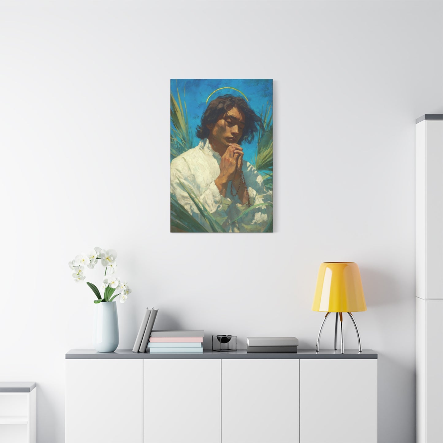 Saint Lorenzo Ruiz - Multiple Sizes - Catholic Home art - Museum Wrapped Canvas - Sanctified Souls Print - Catholic Martyr Art