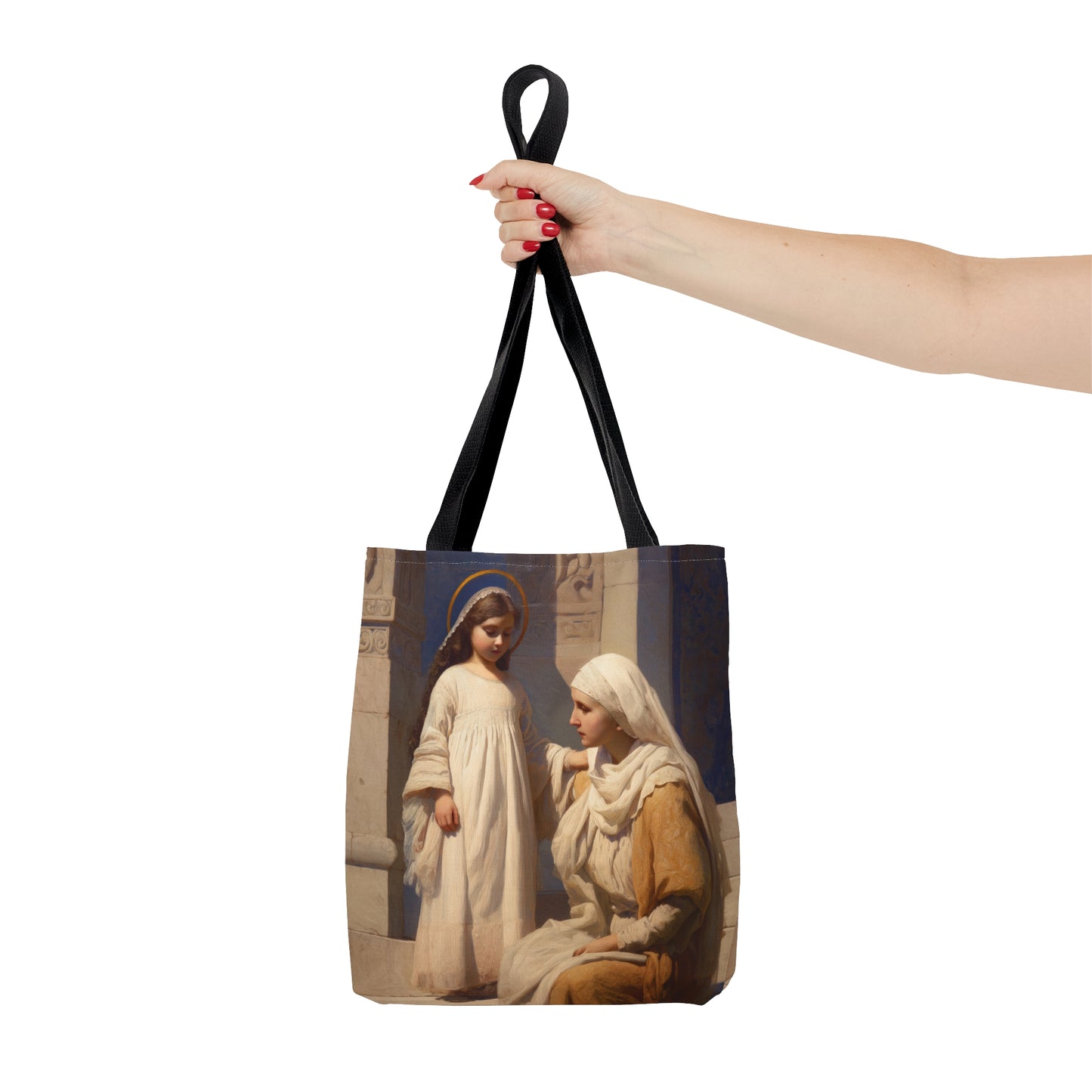 The Feast of the Presentation of the Blessed Mary Tote Bag - Large Medium Small Faith Art Bag - Catholic Faith Purse - Double Sided