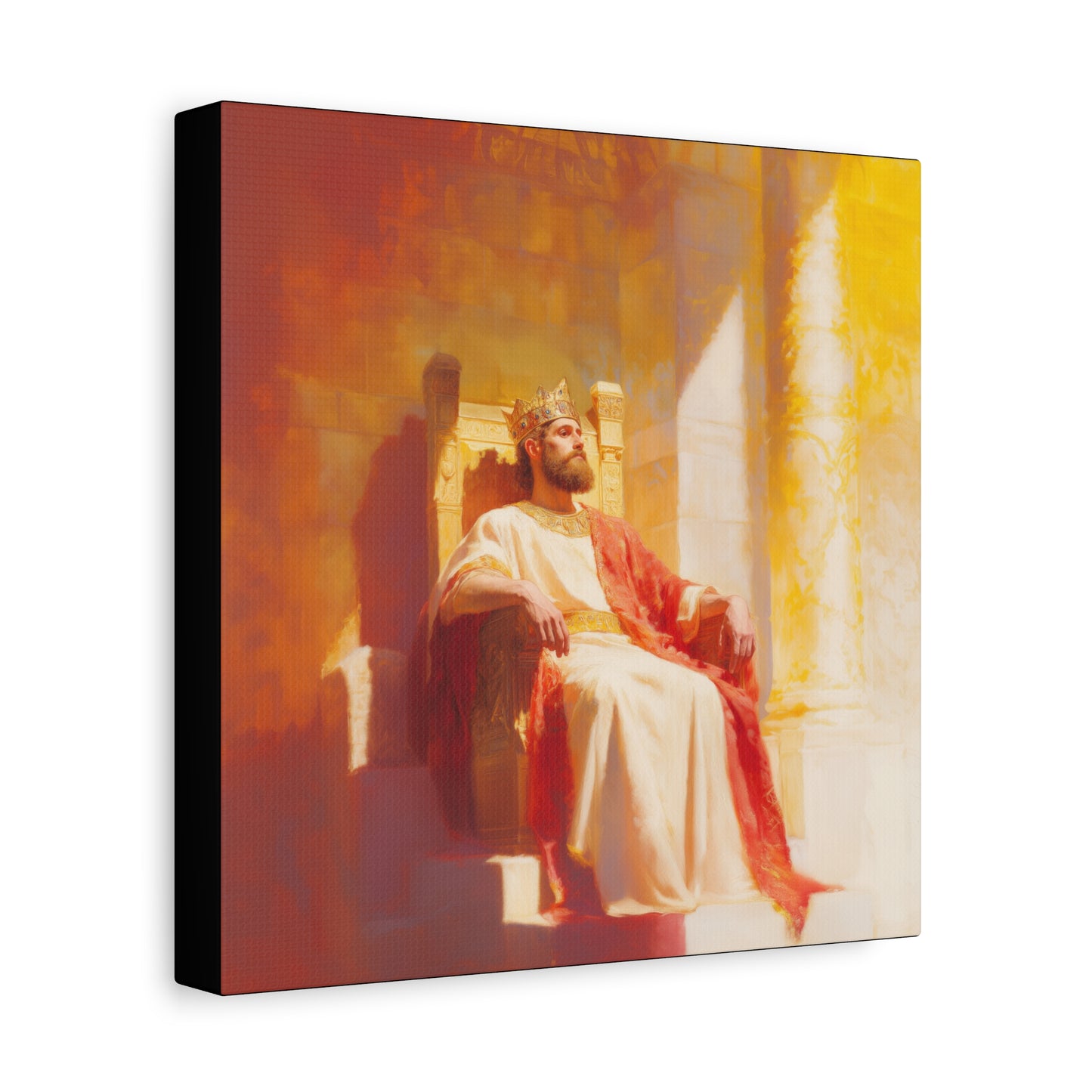 King Solomon: Keeper of God's Understanding - Gallery Wrapped Canvas - Print - Religious Art for your Home - Catholic Art