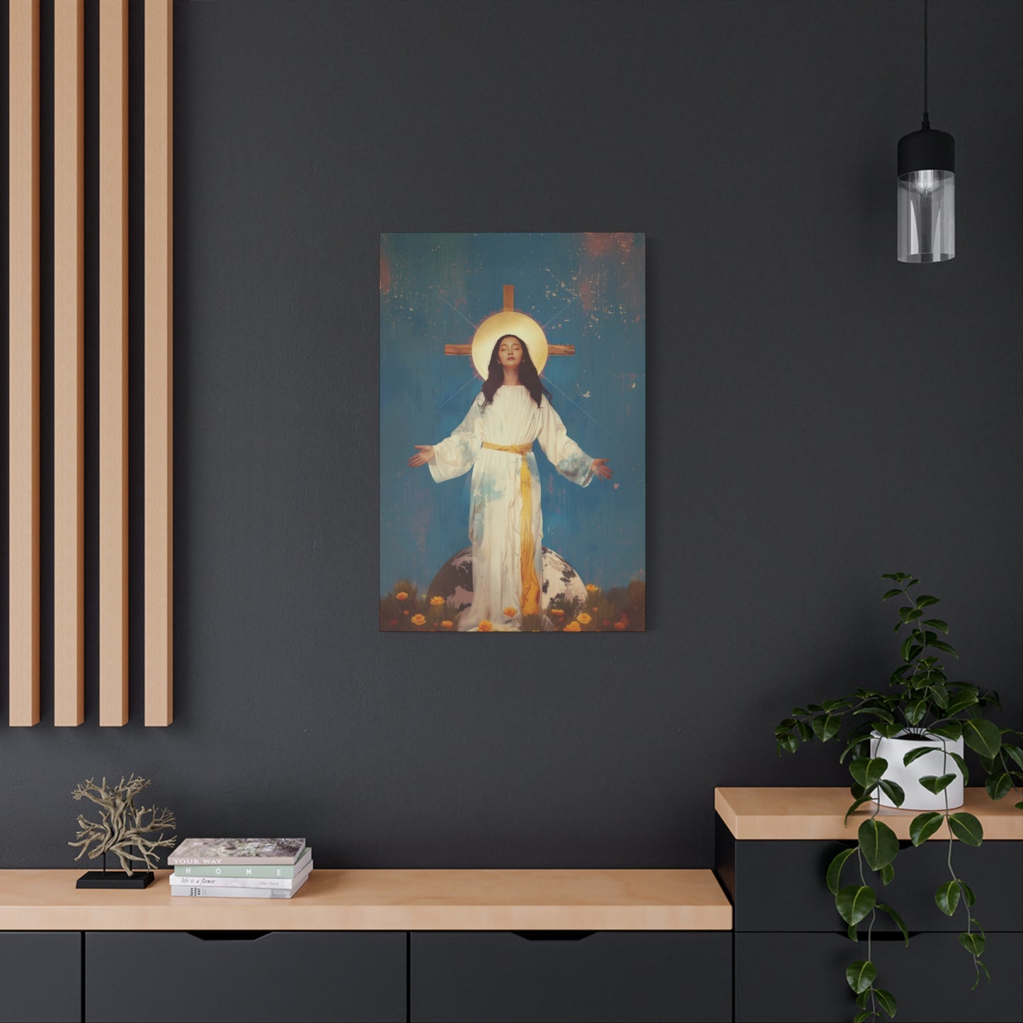 Our Lady of Akita - Mother Mary - Gallery Wrapped Canvas - Print - Religious Art for your Home - Catholic