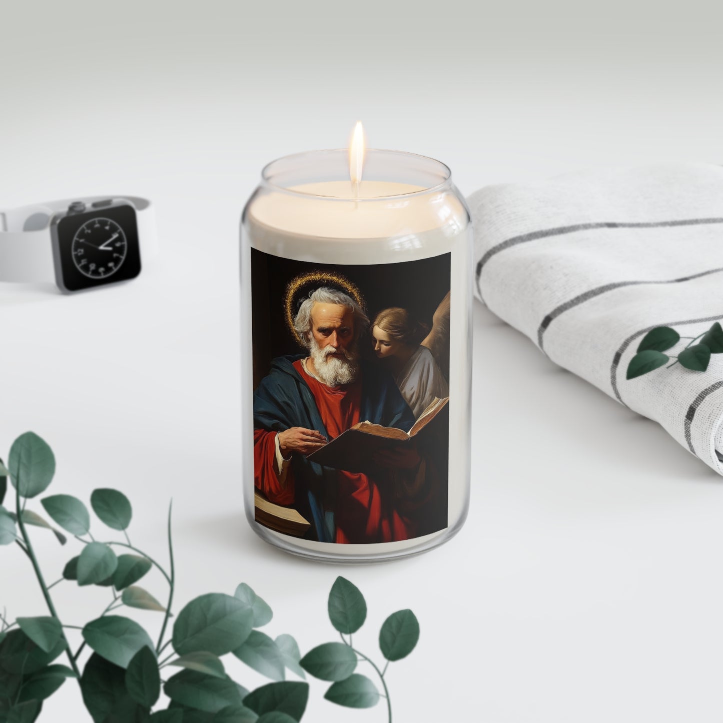 Saint Matthew the Apostle - Scented Prayer Candle, 13.75oz - Tall Size - Religious Prayer Candle - Catholic Art