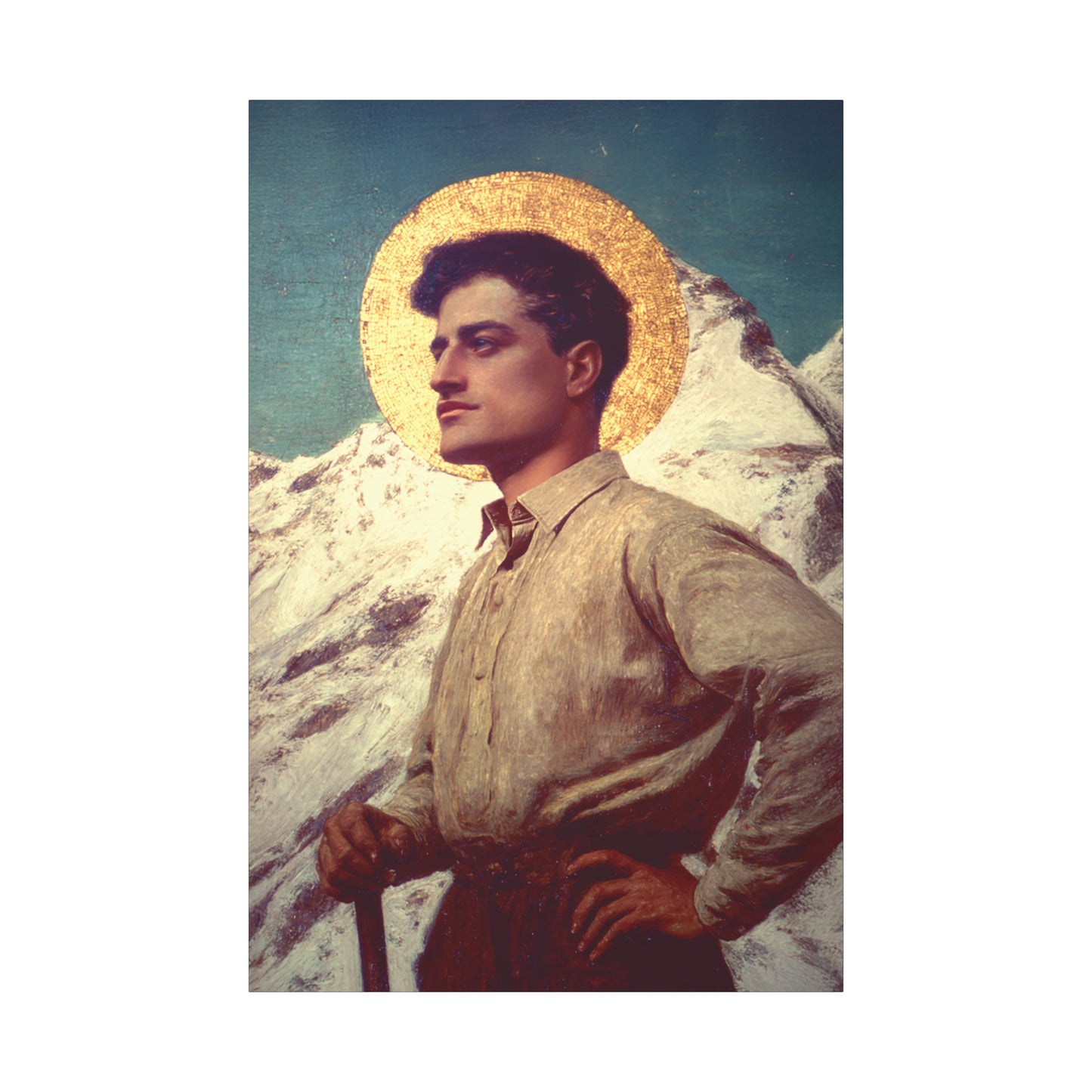 Saint Pier Giorgio Frassati -  Museum Wrapped Canvas - Sanctified Souls Print - Religious Art for your Home - Catholic Patron Saint Art