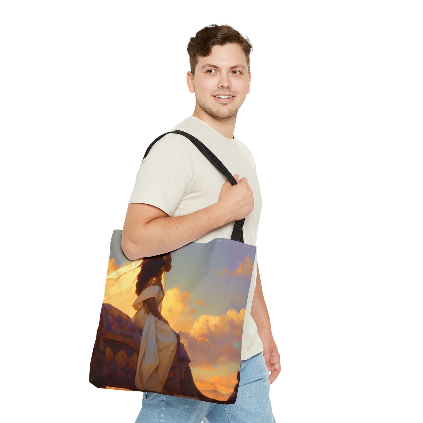 Queen of Sheba - Tote Bag - Large Medium Small Faith Art Bag - Catholic Faith Purse