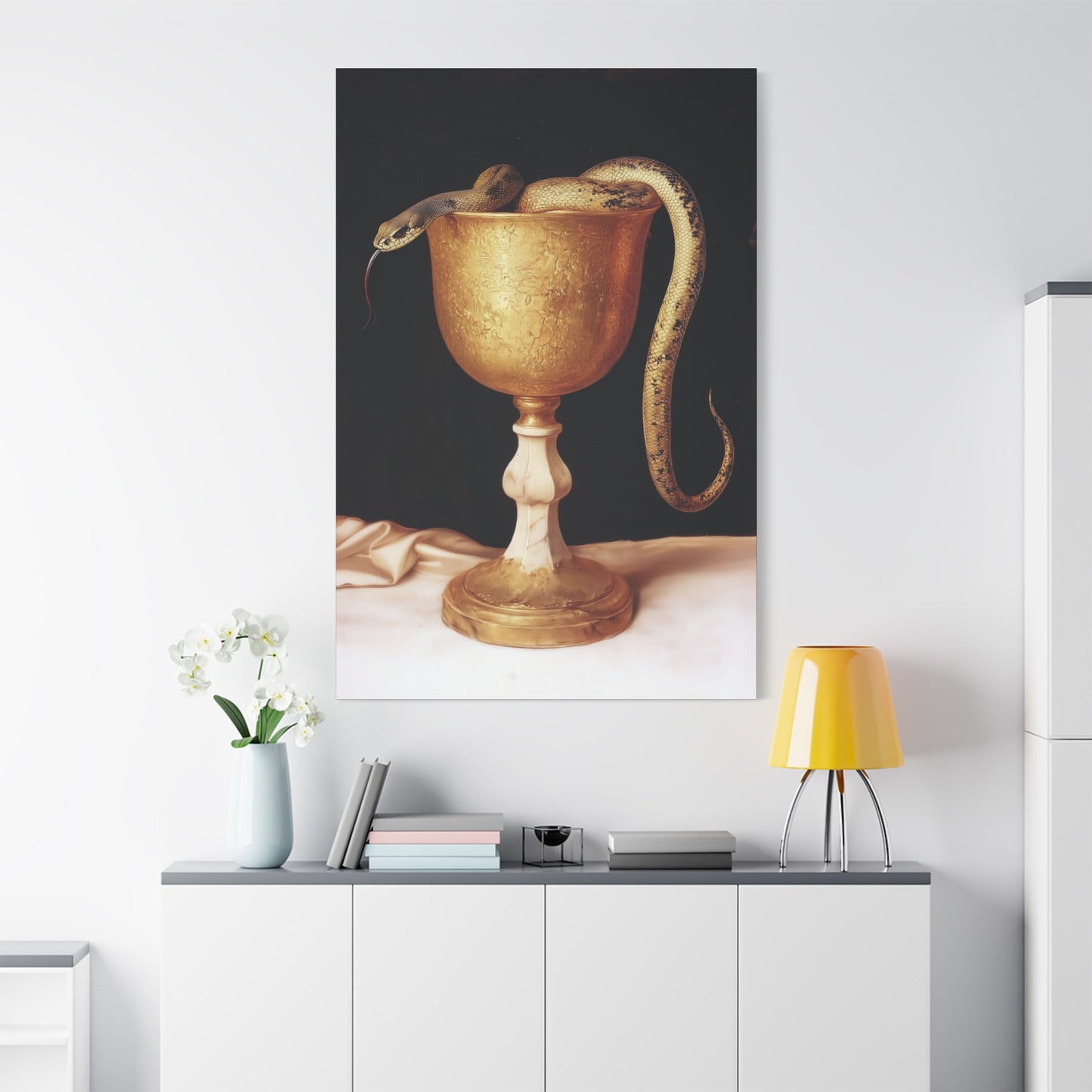 Saint John's Chalice - Gallery Wrapped Canvas - Print - Religious Art for your Home - Catholic
