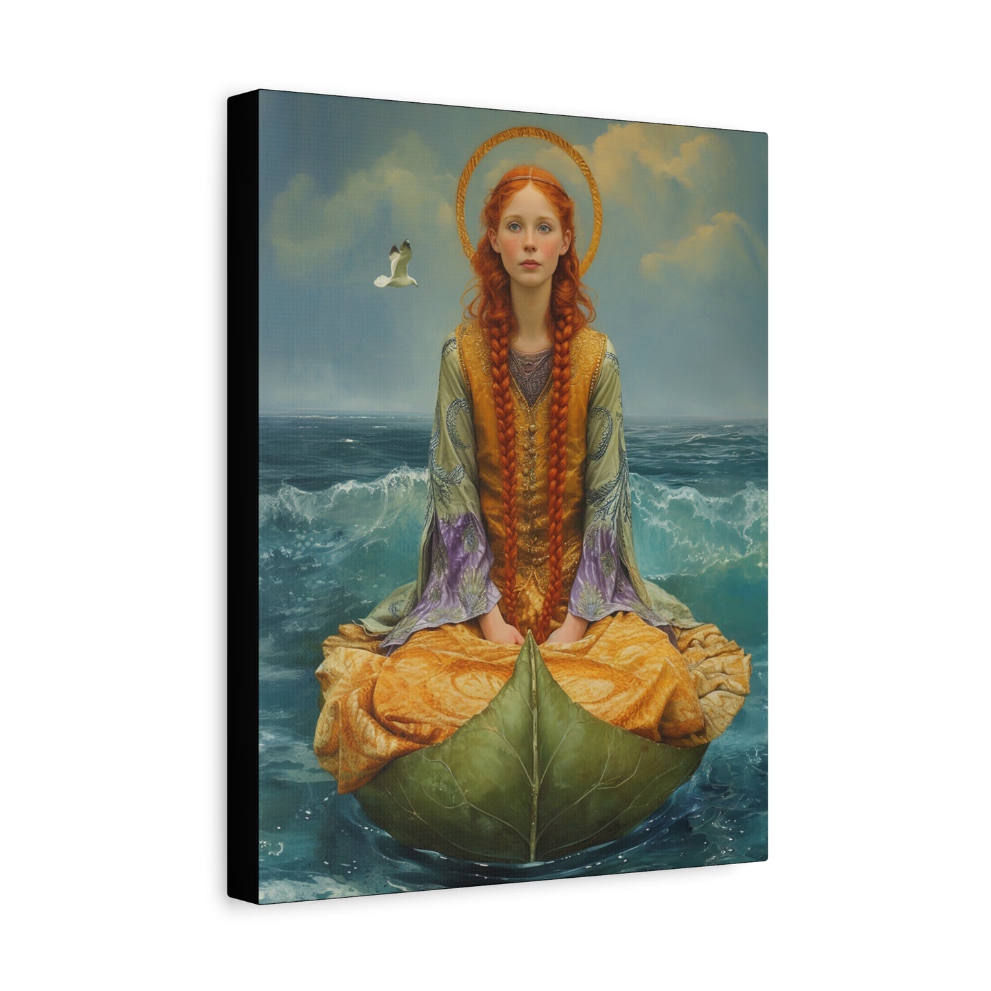 Saint Ia of Cornwall - Museum Wrapped Canvas - Sanctified Souls Print - Religious Art for your Home