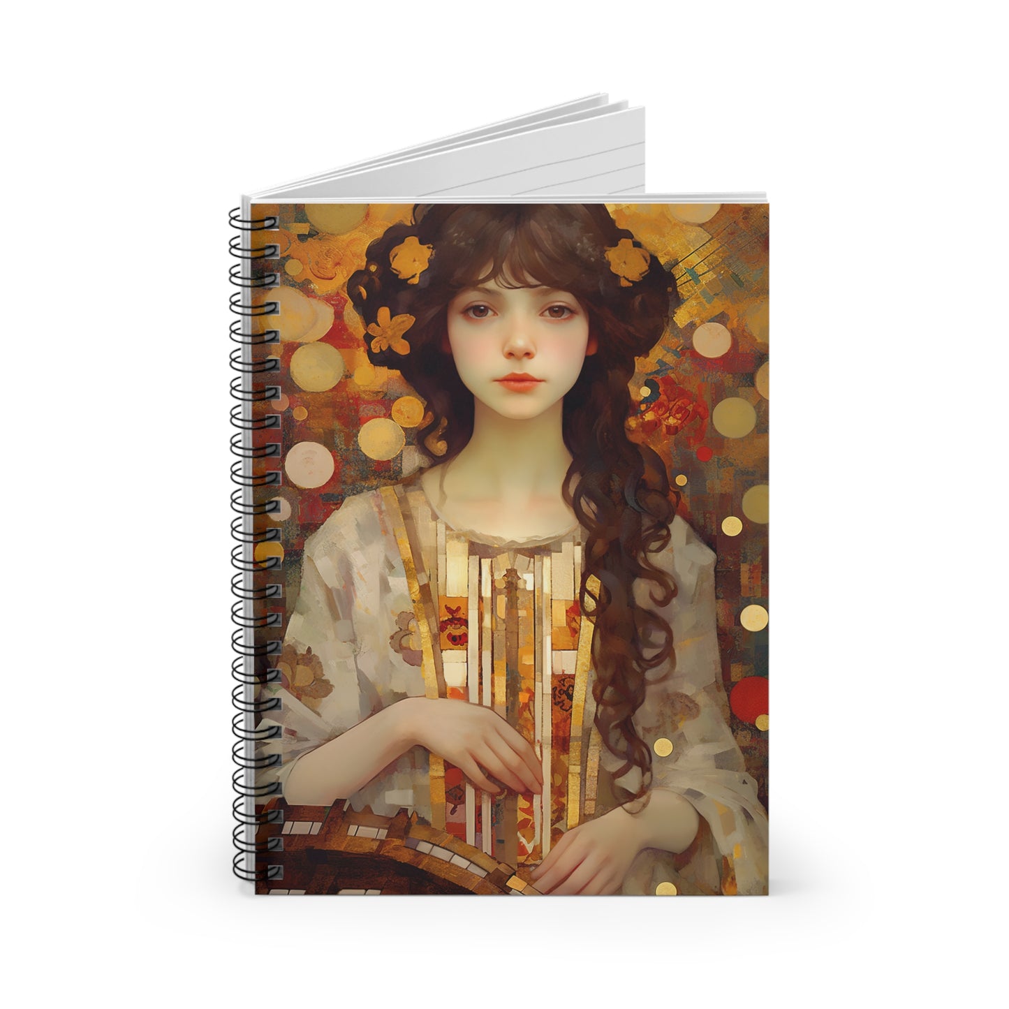 Saint Cecilia Journal - Sanctified Souls Art - Religious Based Notebook - Spiral Notebook - Ruled Line