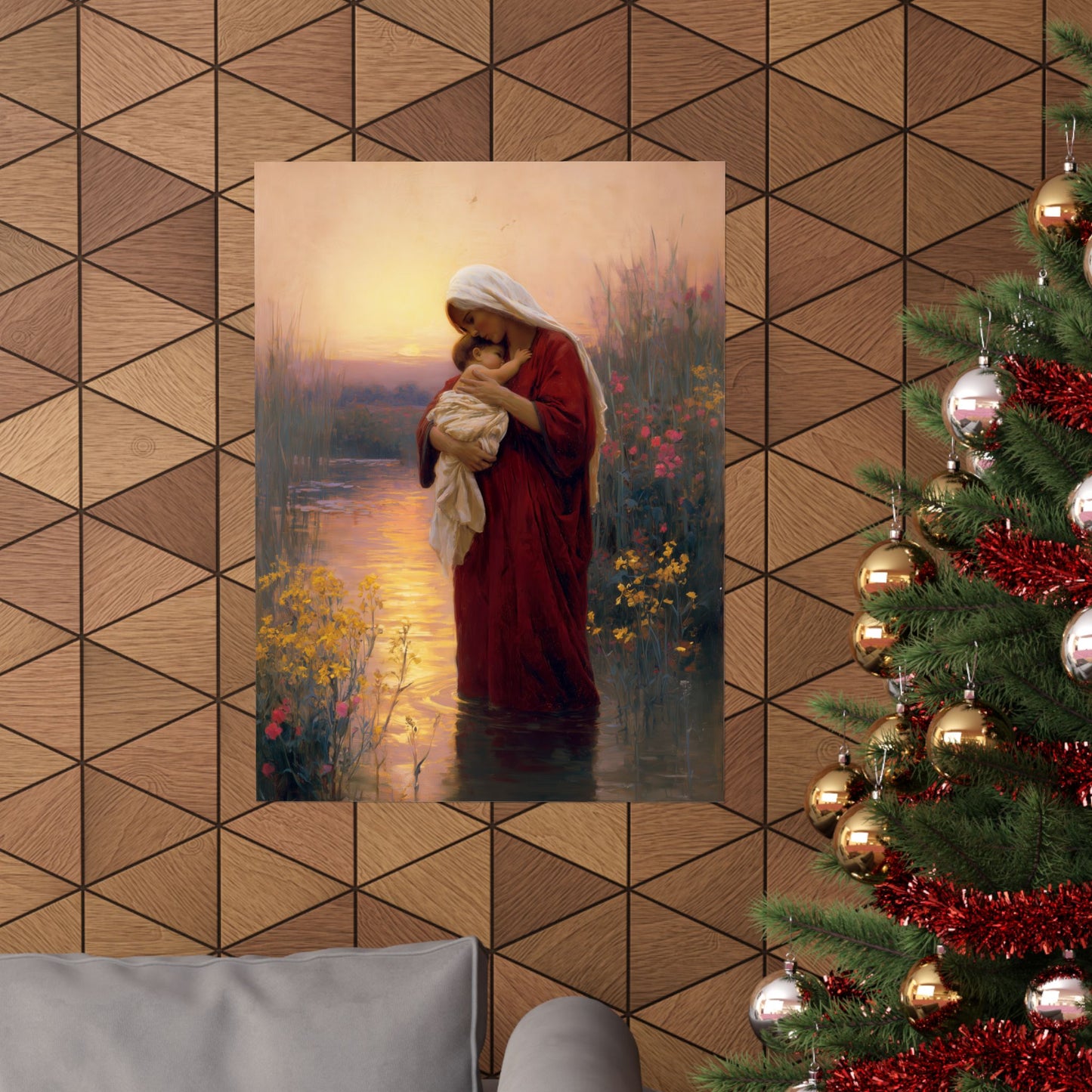 Saint Elizabeth, Mother to John the Baptist - Sanctified Souls Print - Multiple Sizes - Premium Matte Vertical Posters