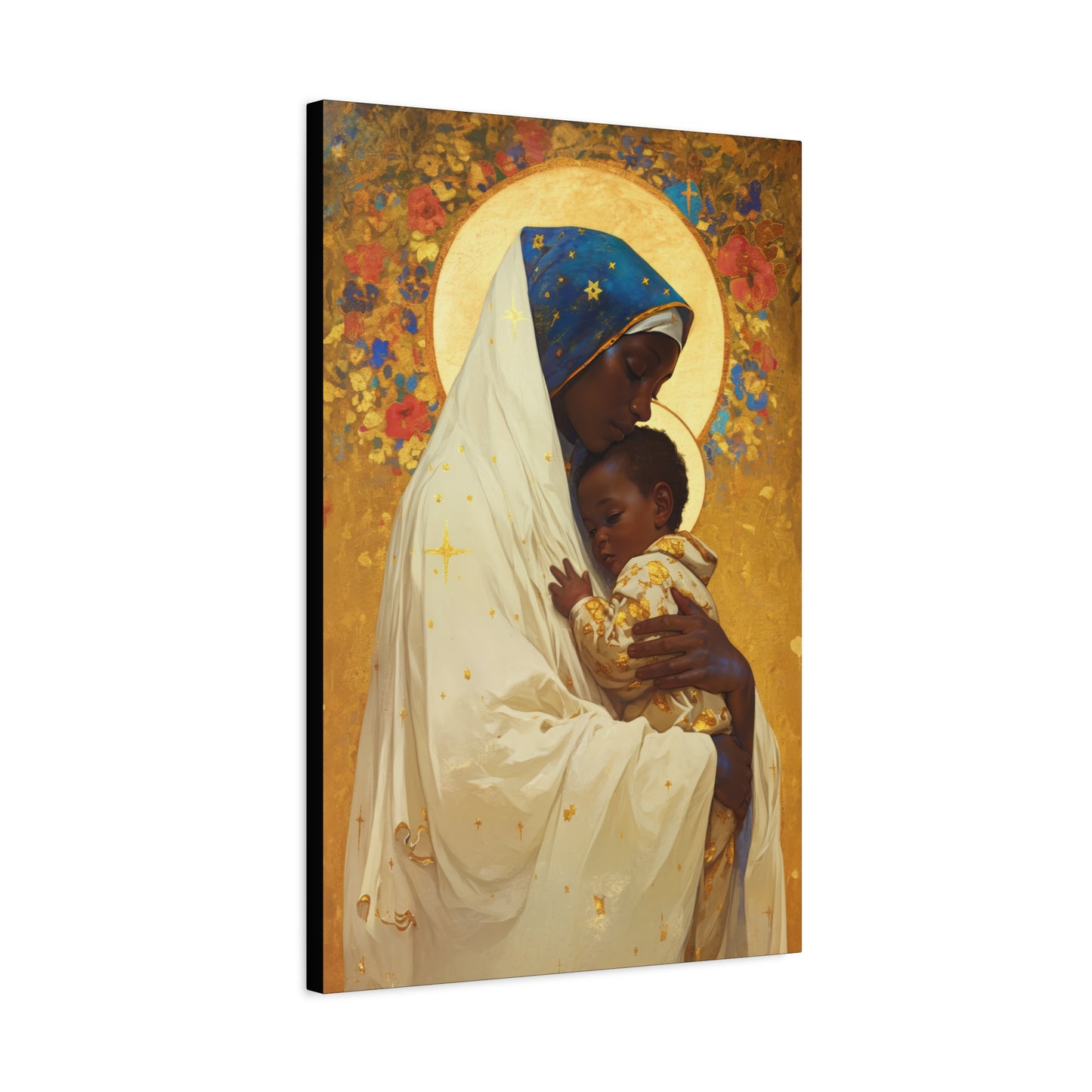 Queen of Peace and Love- Our Lady of Kibeho's Message - Museum Wrapped Canvas - Print - Religious Art for your Home - Christian print