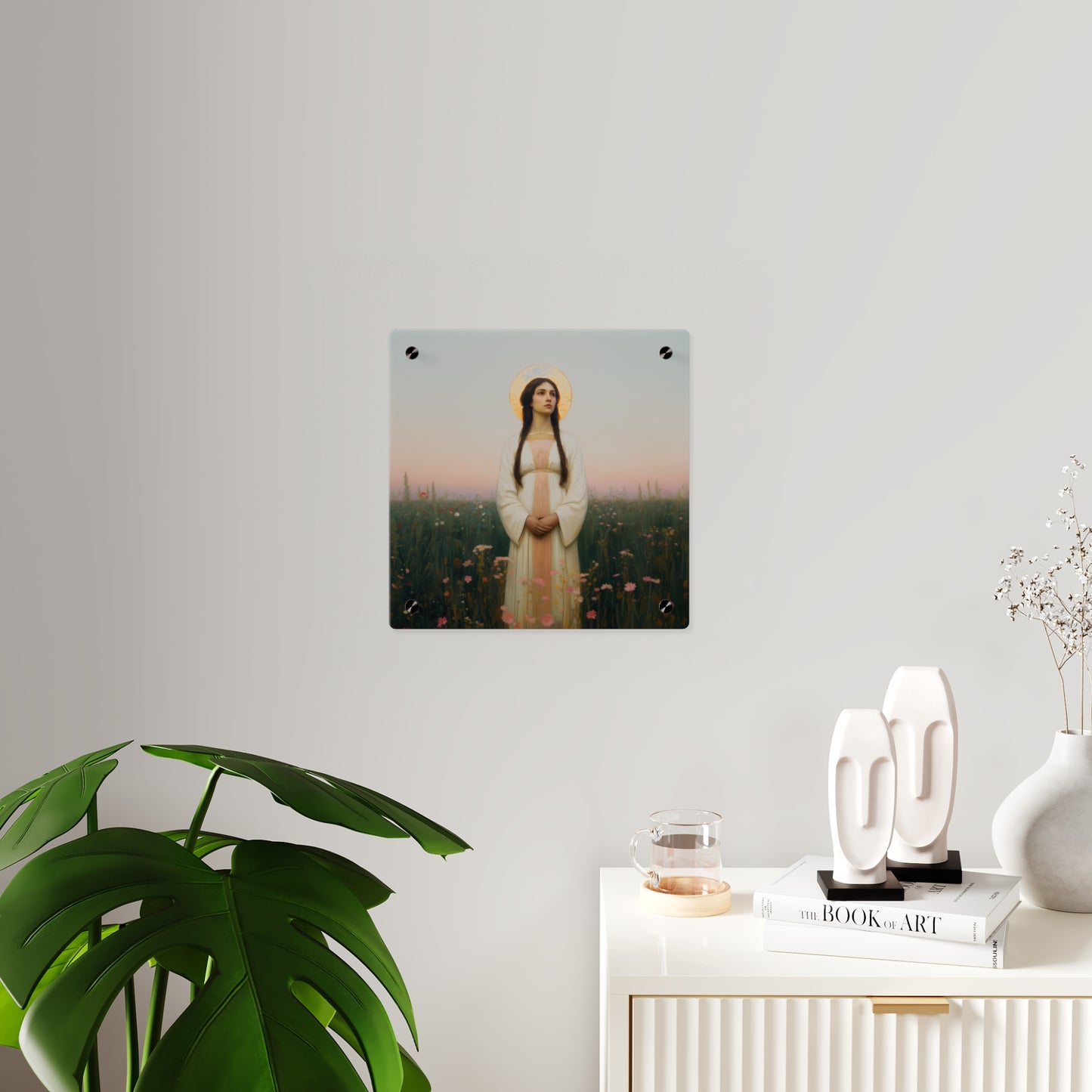Saint Sabina Wall Art Panel - Ready to Hang Acrylic Print - Catholic Saint Art - Patron Saint Print - No Frame needed
