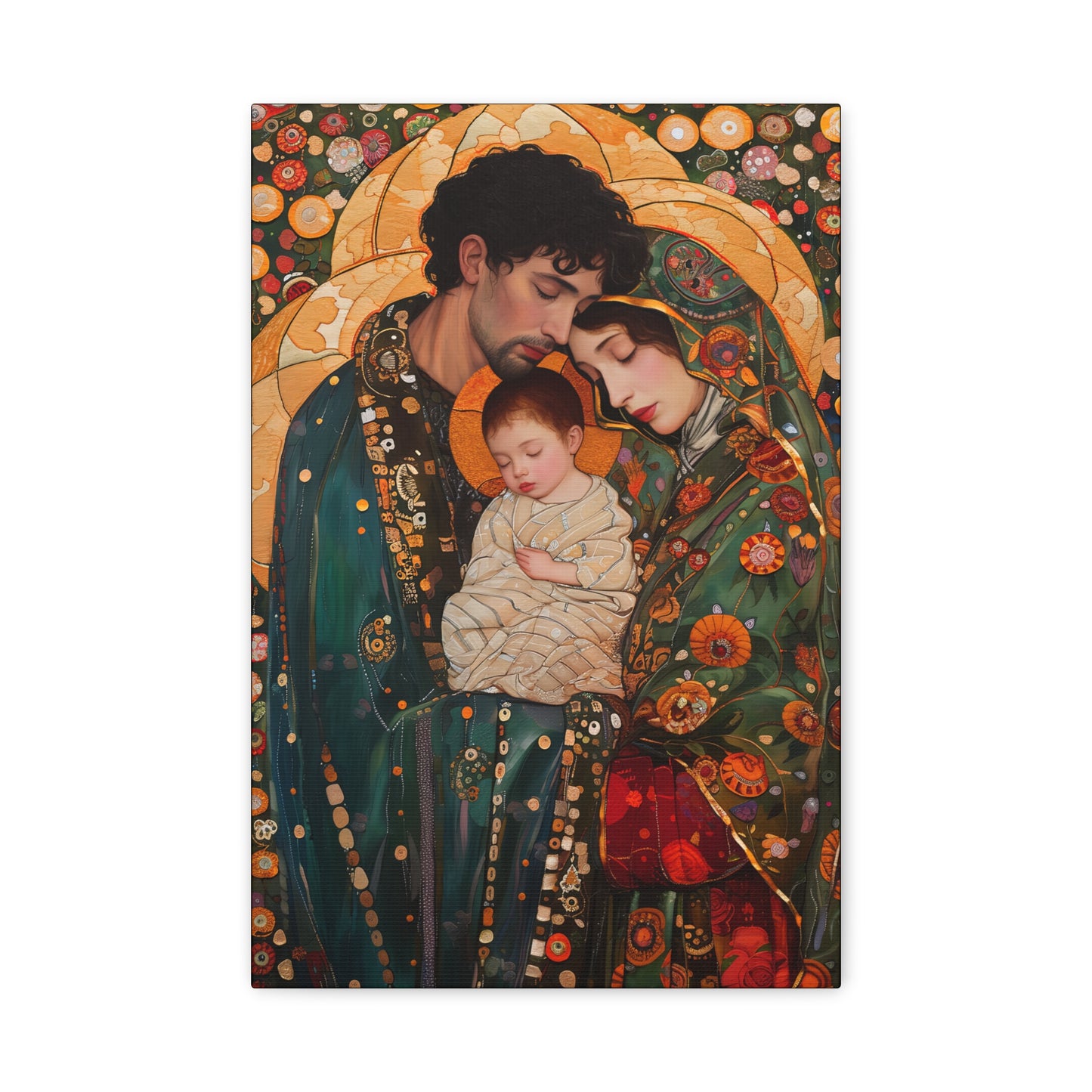 Guiding Light - The Holy Family - Museum Wrapped Canvas - Sanctified Souls Print - Religious Art - Jesus, Mary and Joseph Art