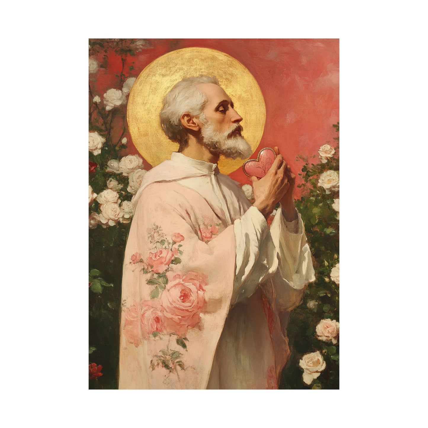Saint Valentine -  Catholic Art - Multiple Sizes - Premium Posters - Catholic Art - Christian Home - Catholic Saint Art