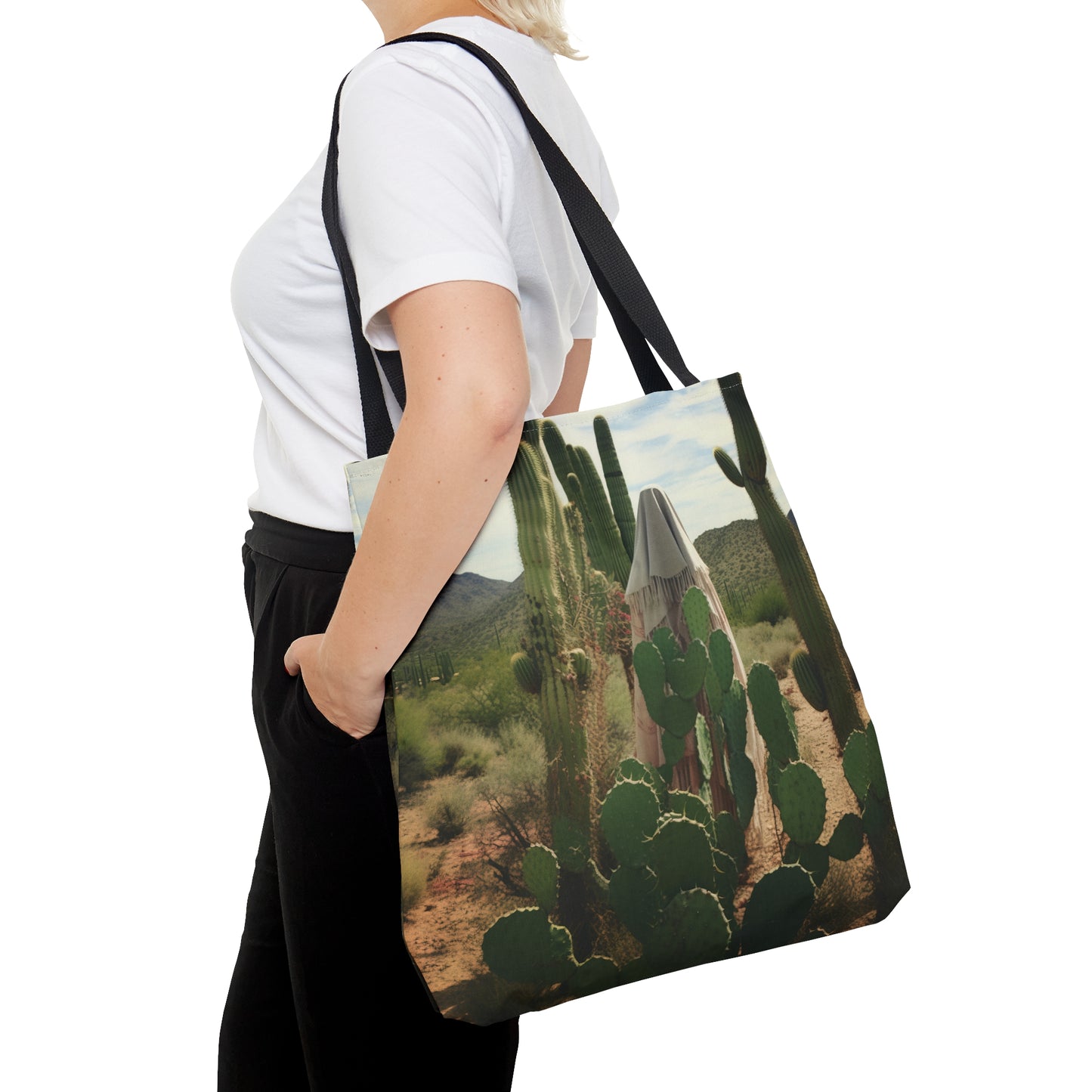 Saint Amma Syncletica Tote Bag - Catholic faith inspired carry-all purse - day to day bag - Desert Mothers Series