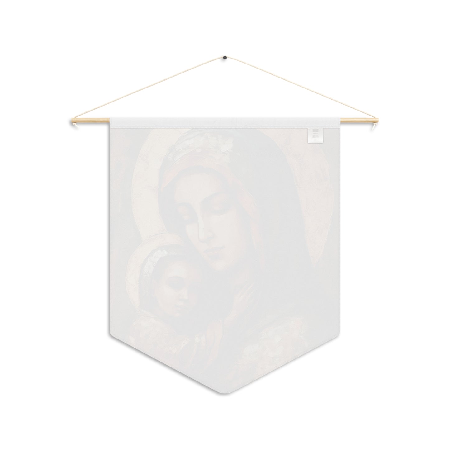 Mother's Blessing - Virgin Mary and the Christ Child Wall Banner / Wall Hanging - Prayer room - Catholic Home - 18" x 21"