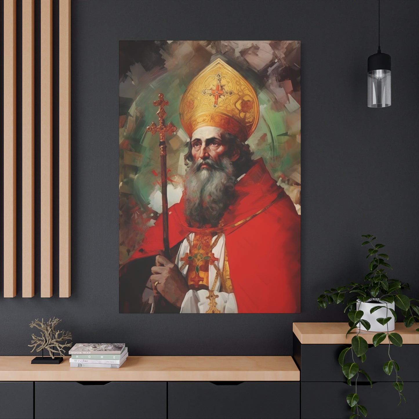 Saint Eusebius of Vercelli Canvas Print - Multiple Sizes - Catholic Home art - Museum Wrapped Canvas - Sanctified Souls Print